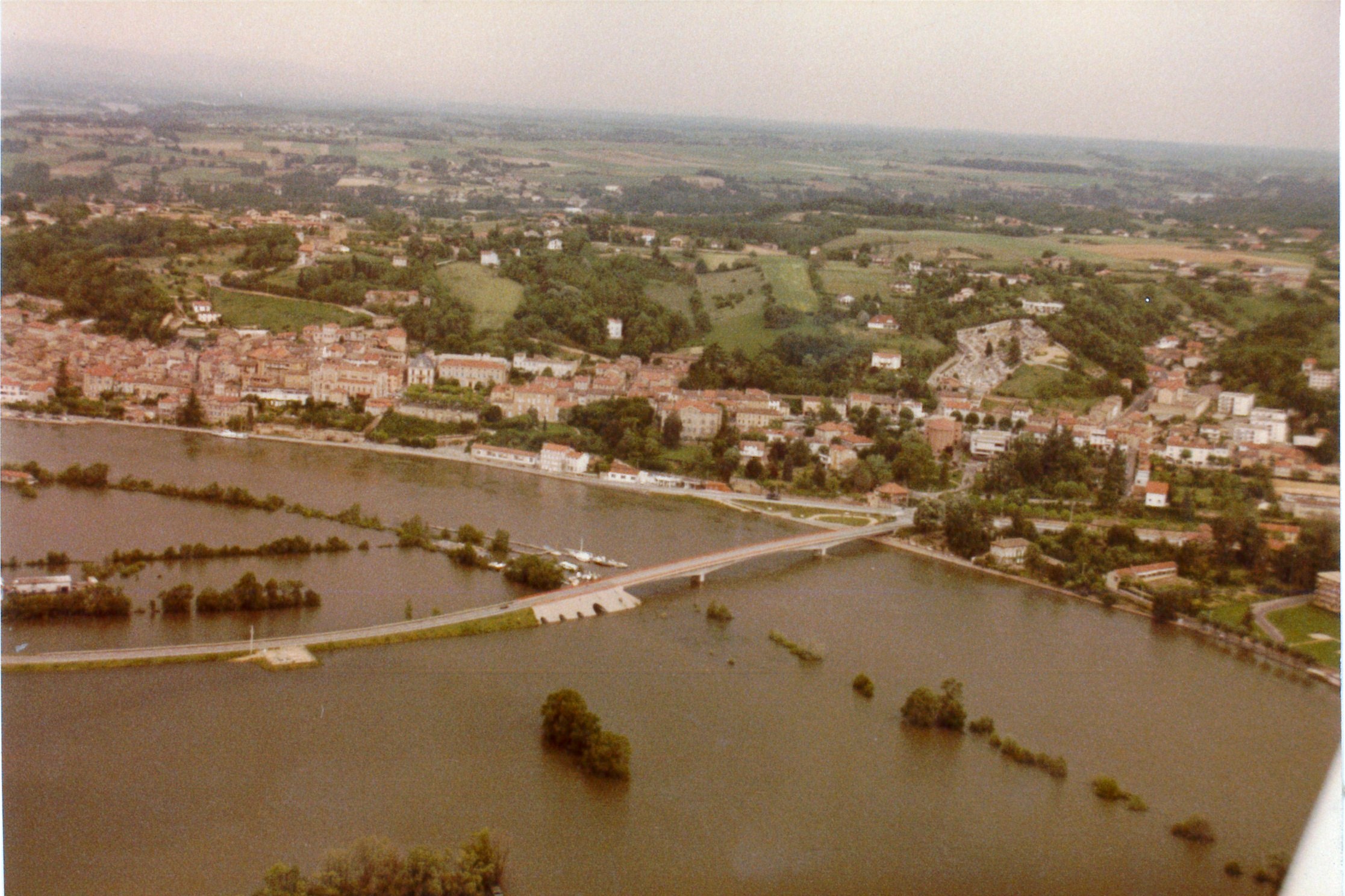 Crue de la Saône en 1983 à Quincieux