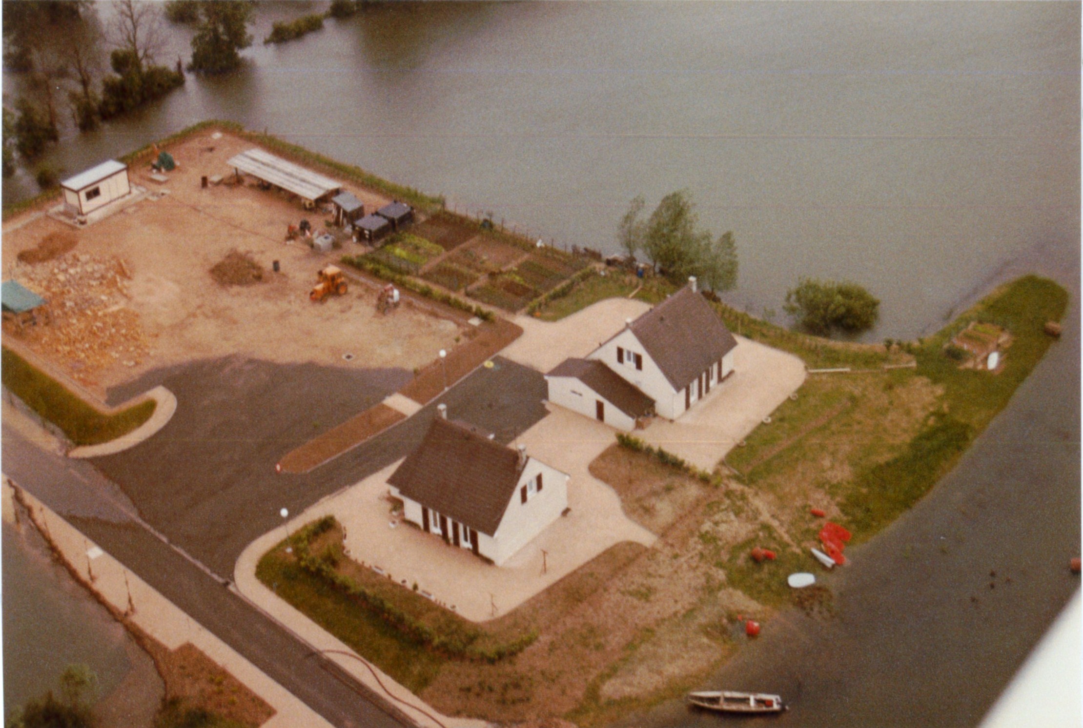 Crue de la Saône en 1983 à Dracé