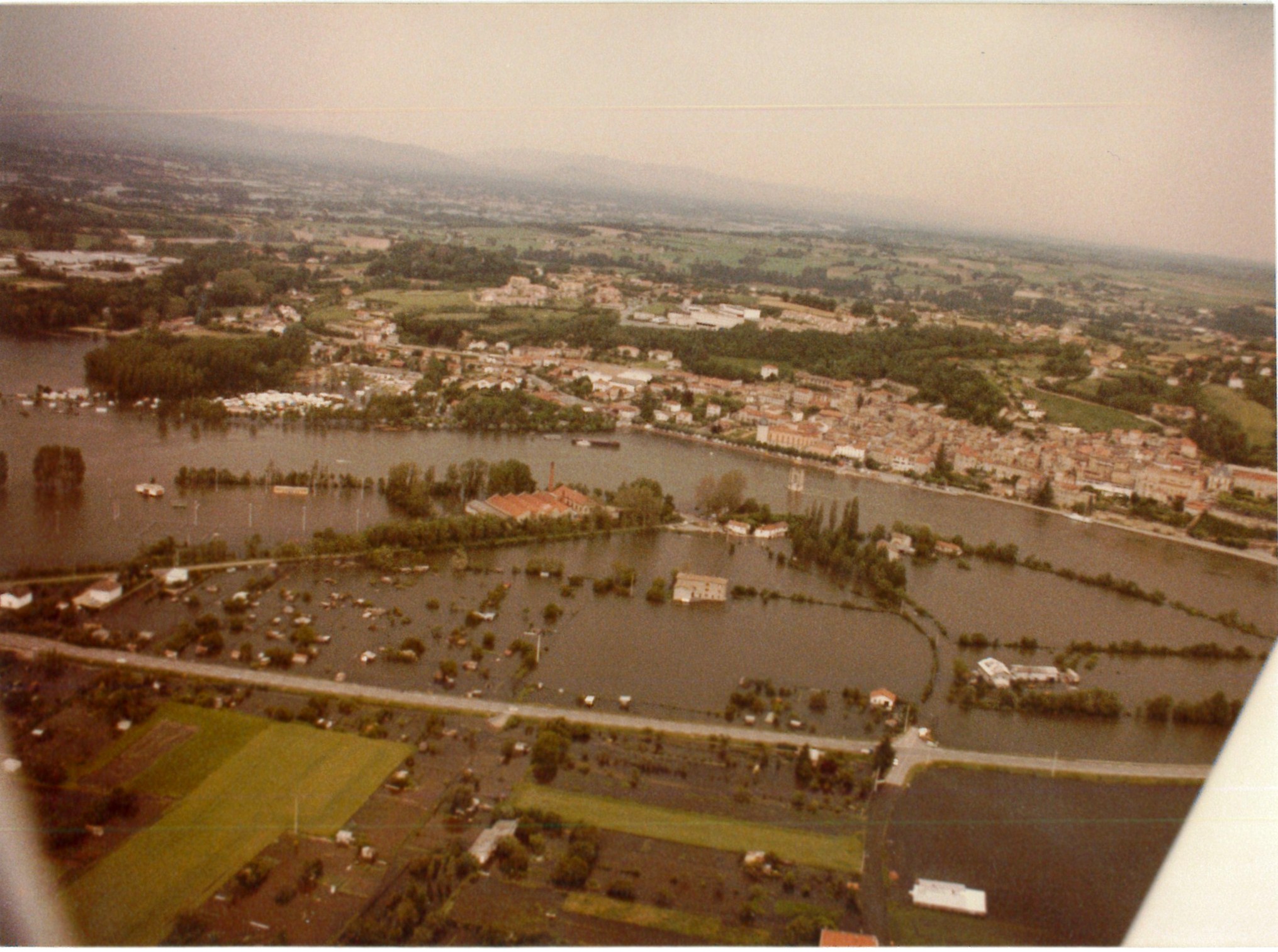 Crue de la Saône en 1983 à Quincieux