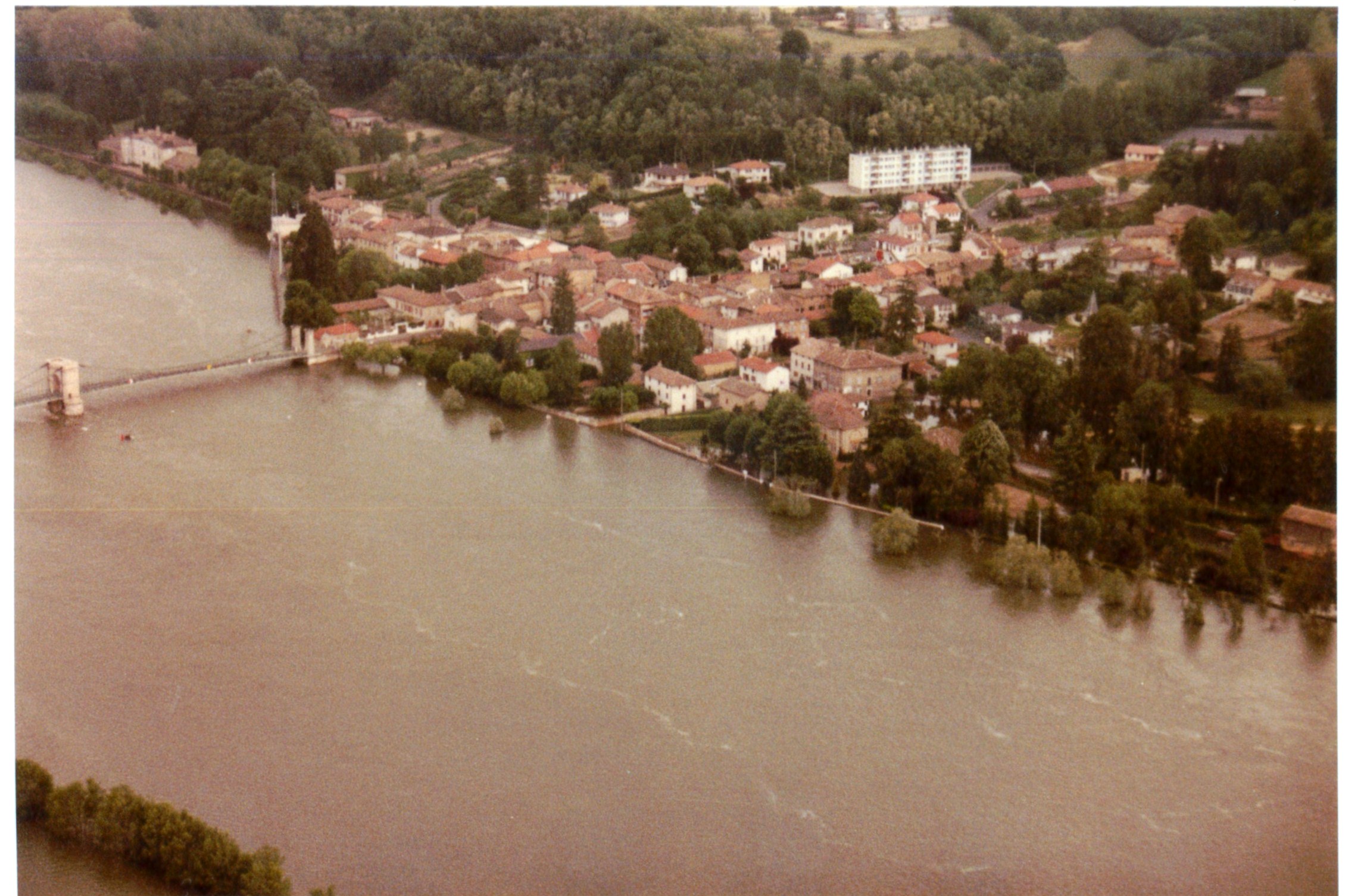 Crue de la Saône en 1983 à Beauregard