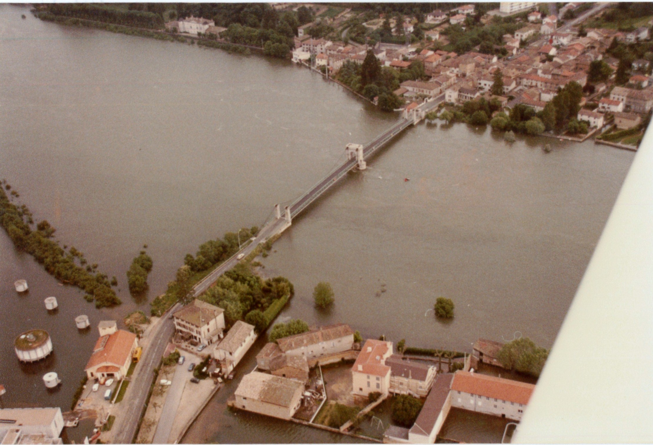 Crue de la Saône en 1983 à Villefranche-sur-Saône