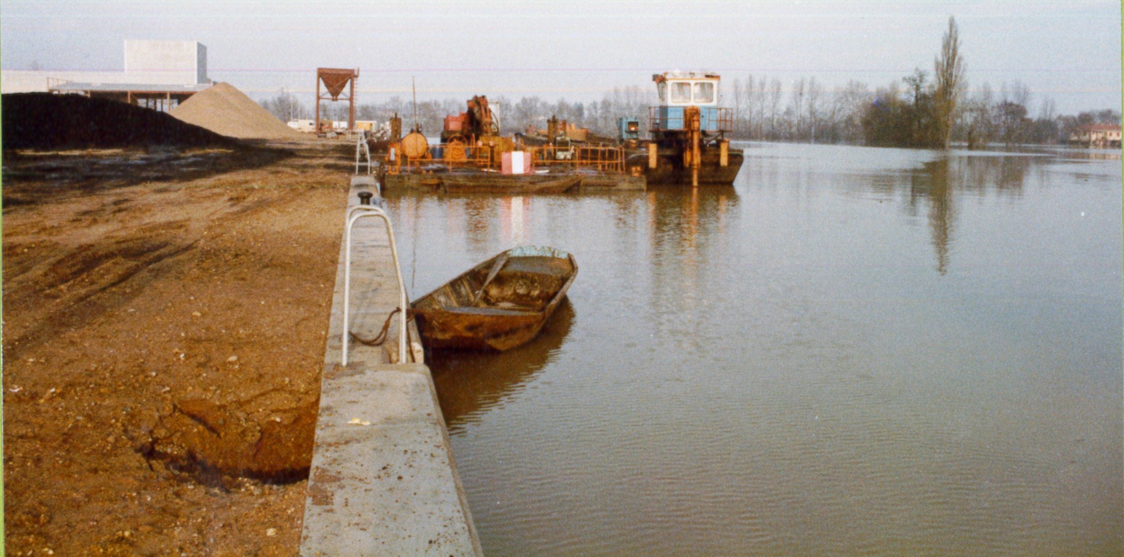 Crue de la Saône en 1981 à Villefranche-sur-Saône