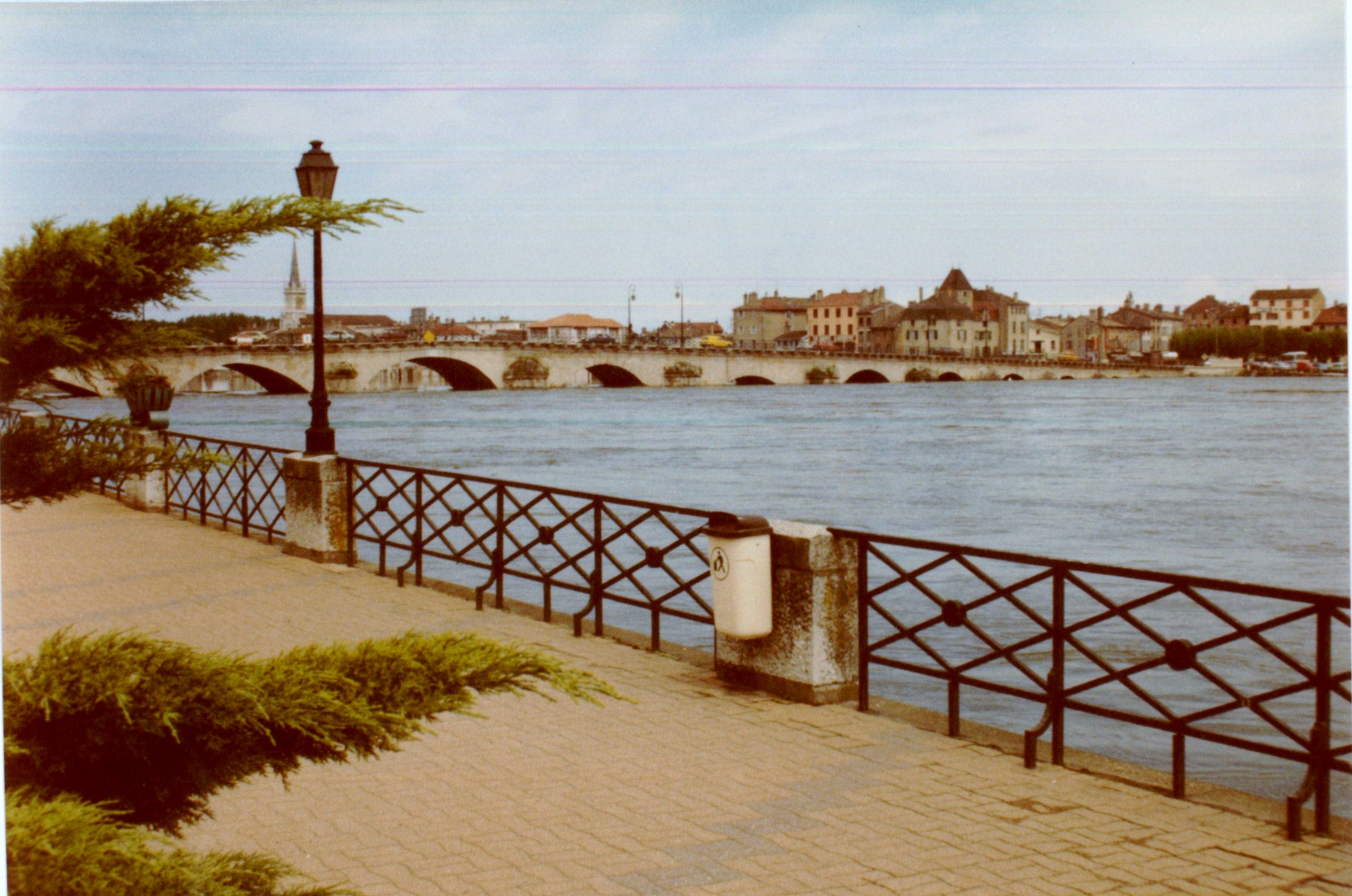 Crue de la Saône en 1983 à Mâcon