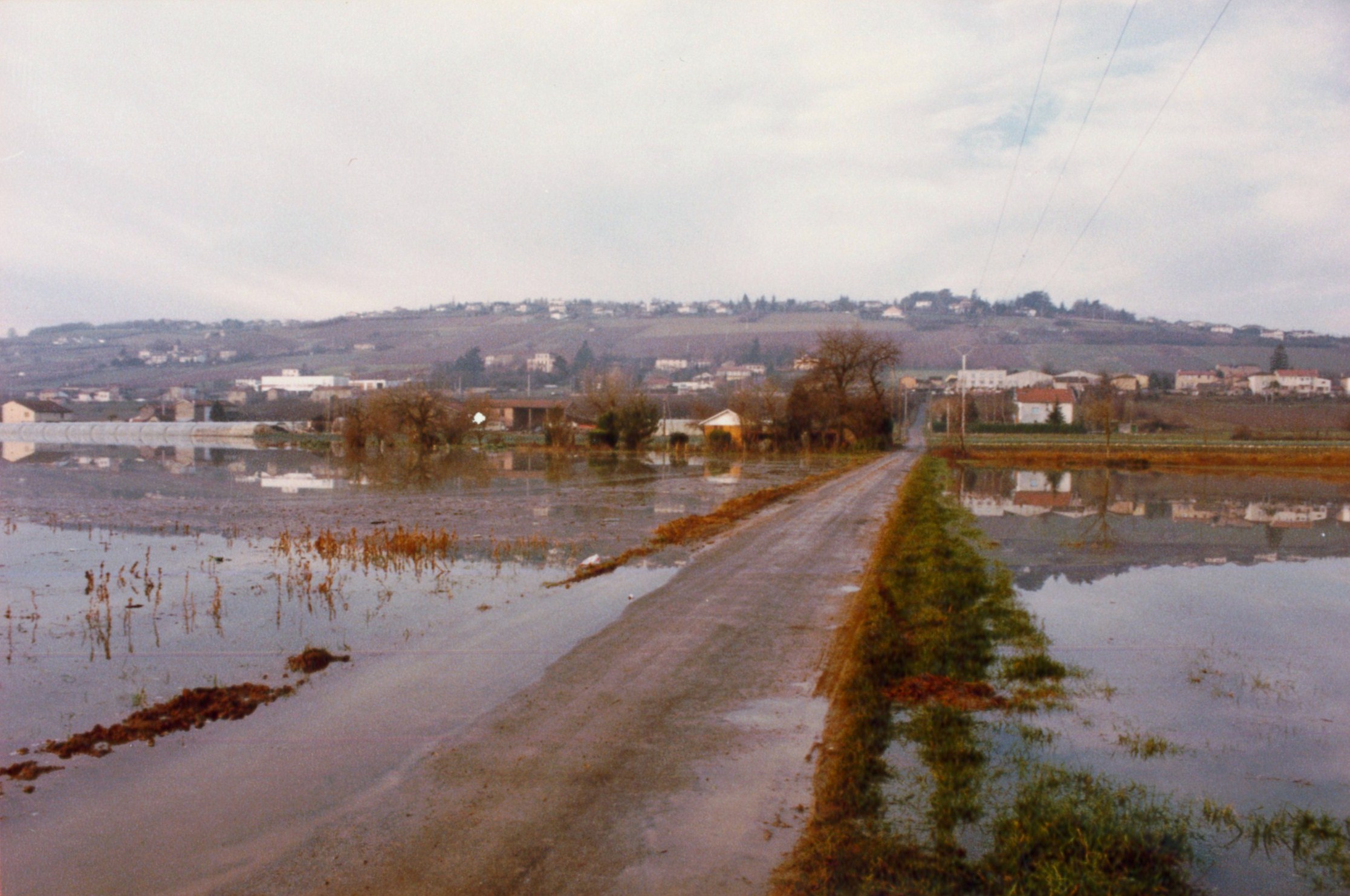 Crue de la Saône en 1981 à Limas