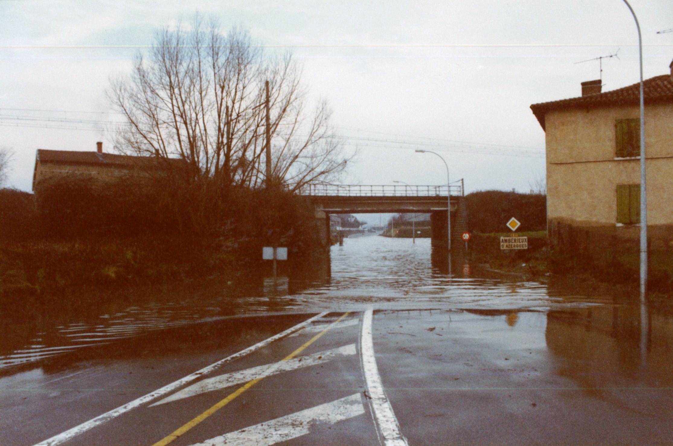 Crue de la Saône en 1981 à Ambérieux