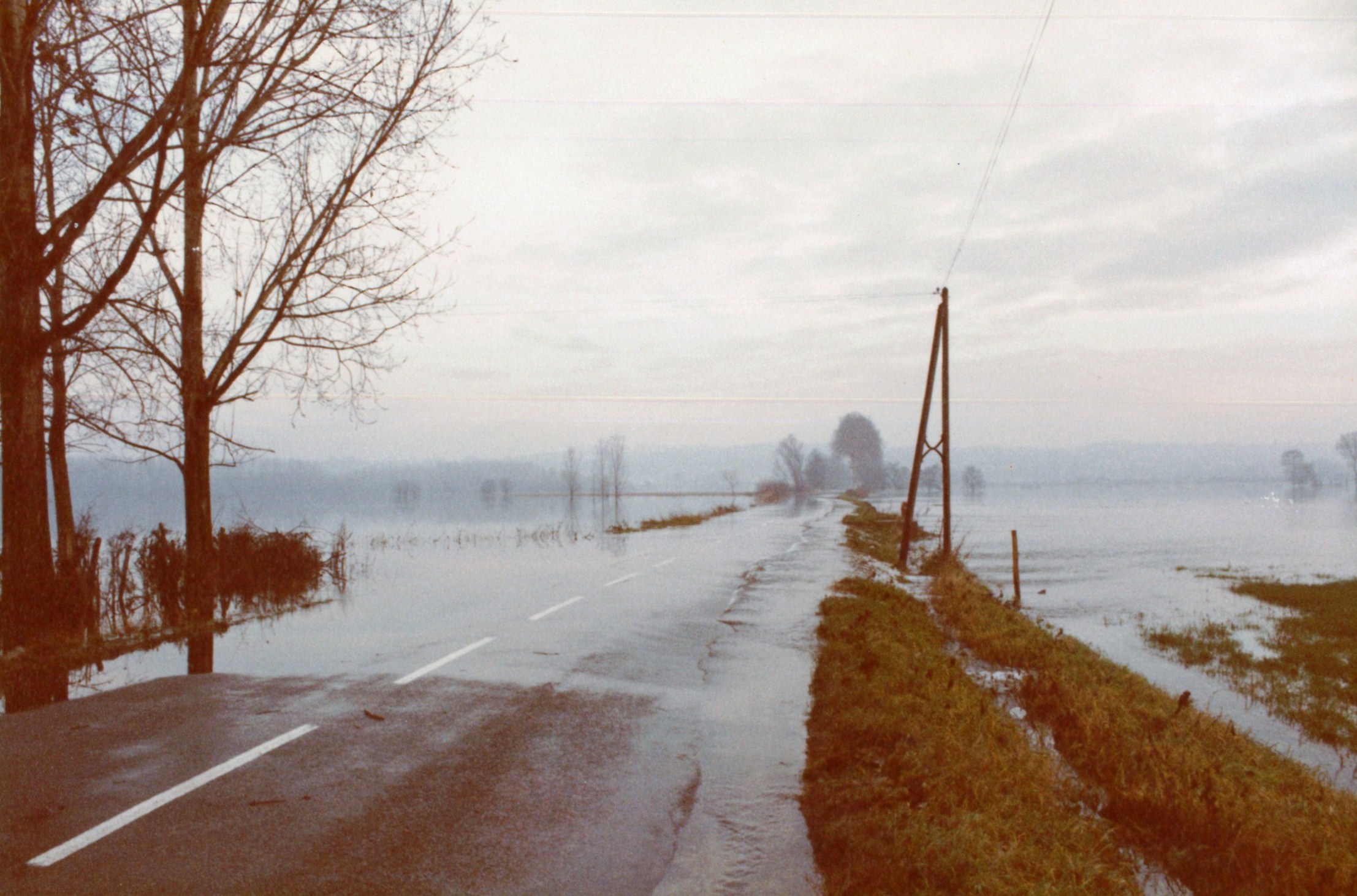 Crue de la Saône en 1981 à Quincieux