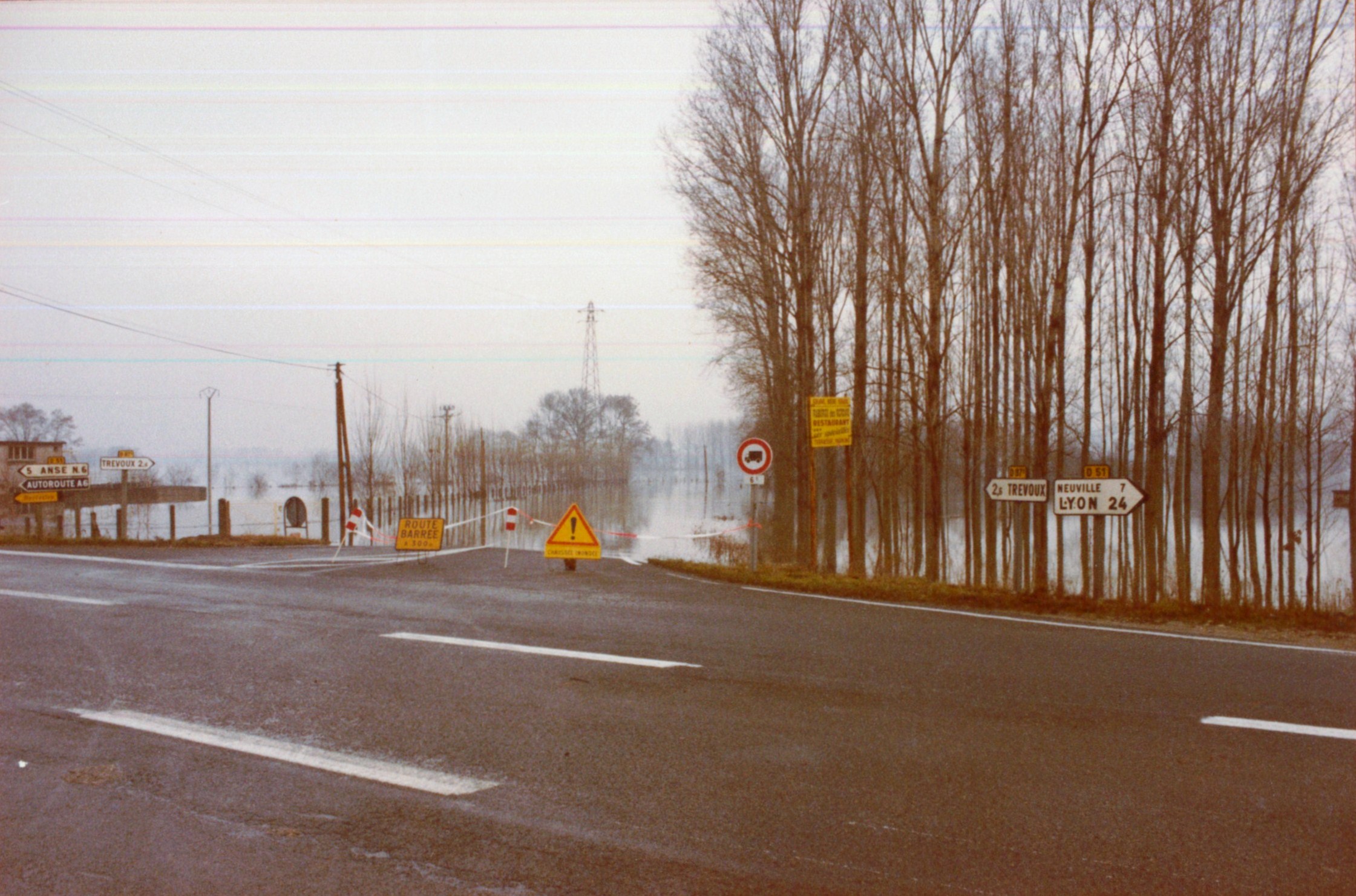 Crue de la Saône en 1981 à Quincieux