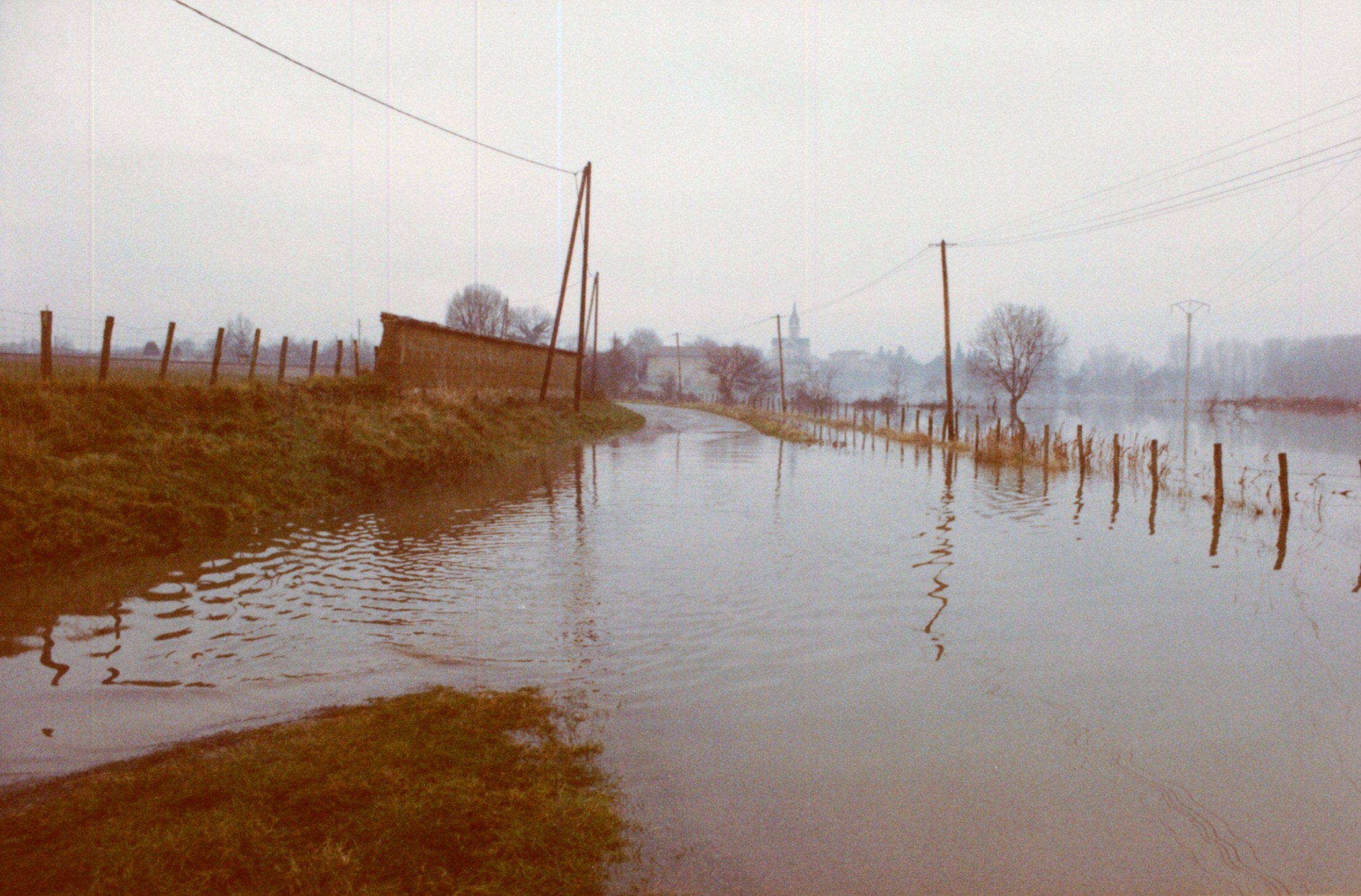 Crue de la Saône en 1981 à Quincieux