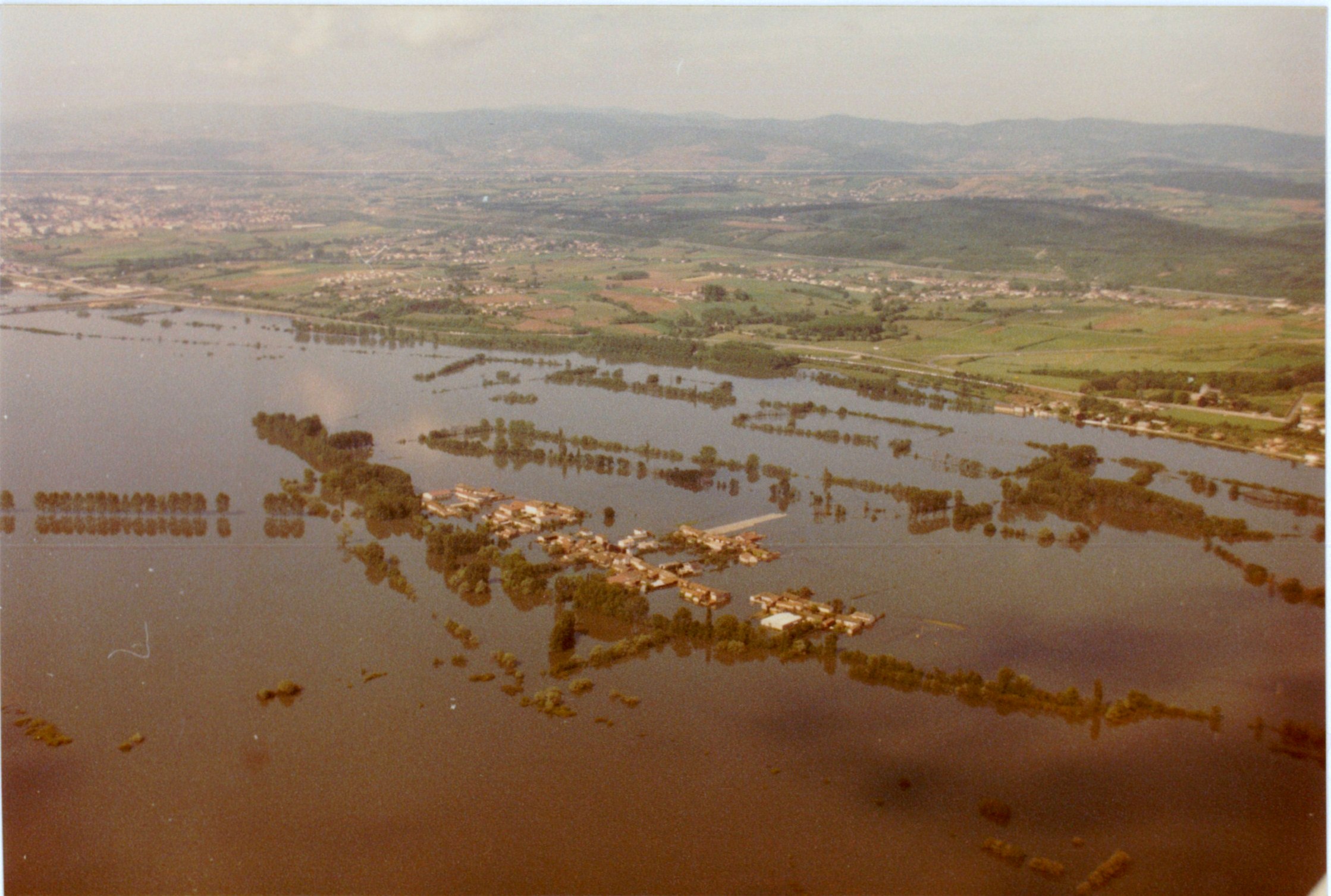 Crue de la Saône en 1983 à Vésines