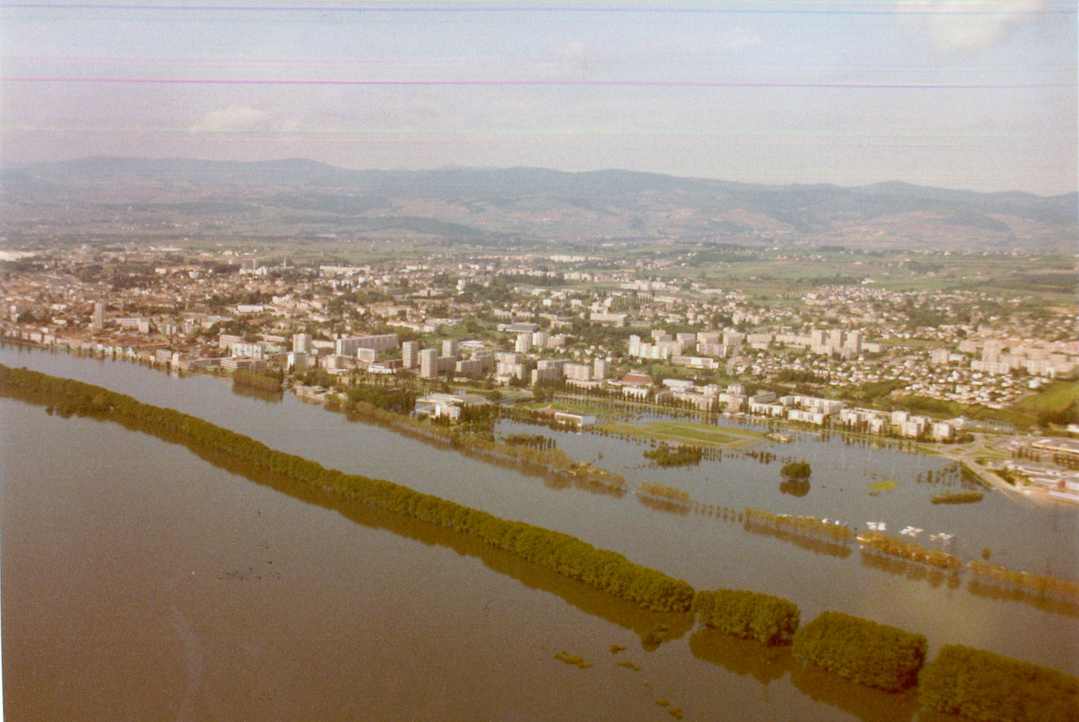 Crue de la Saône en 1983 à Replonges