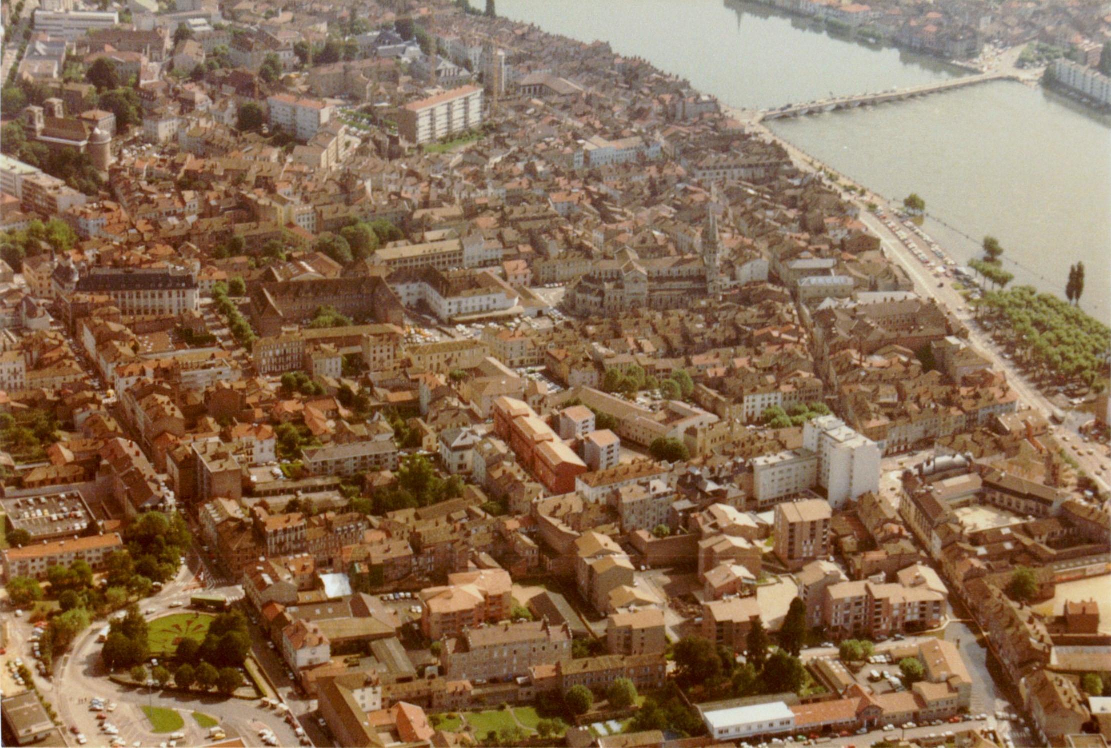 Crue de la Saône en 1983 à Mâcon