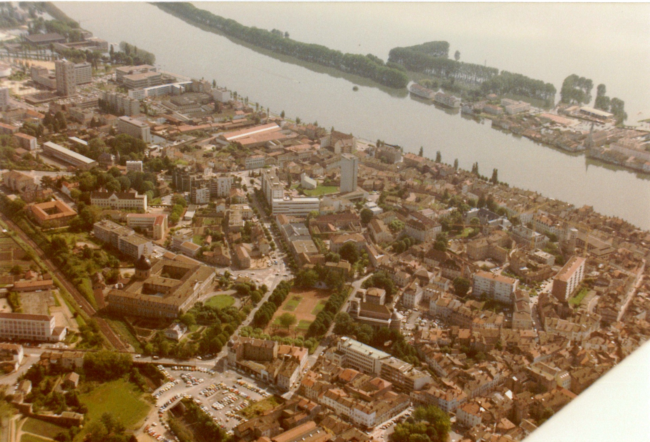 Crue de la Saône en 1983 à Mâcon