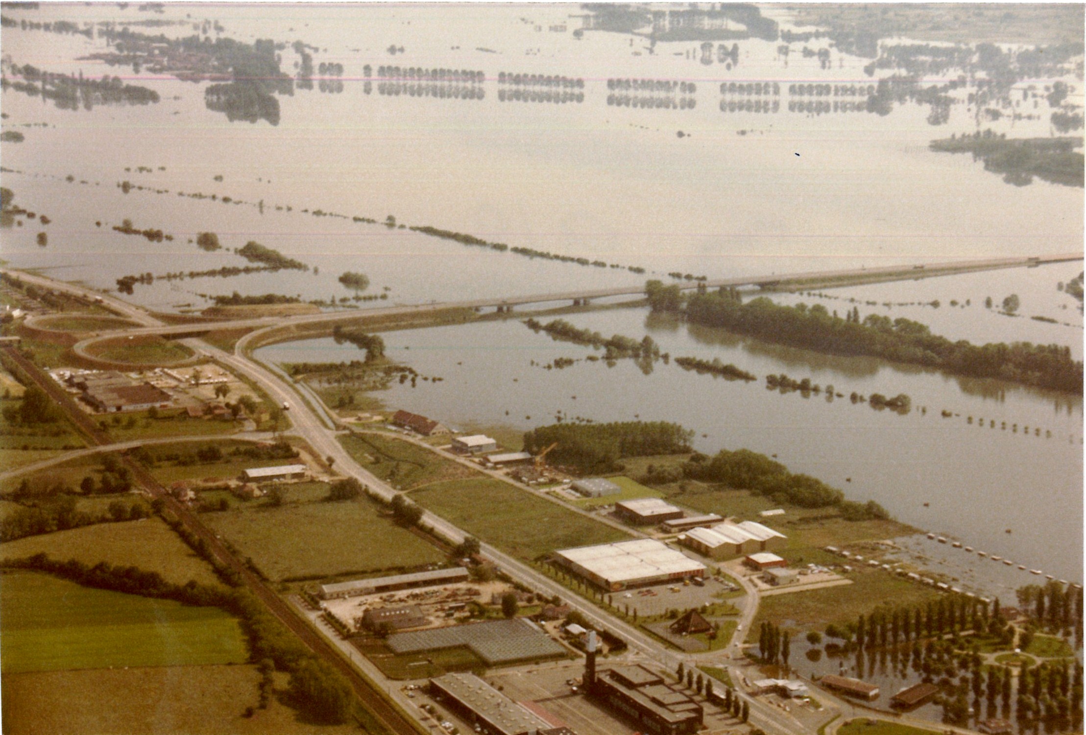 Crue de la Saône en 1983 à Sancé