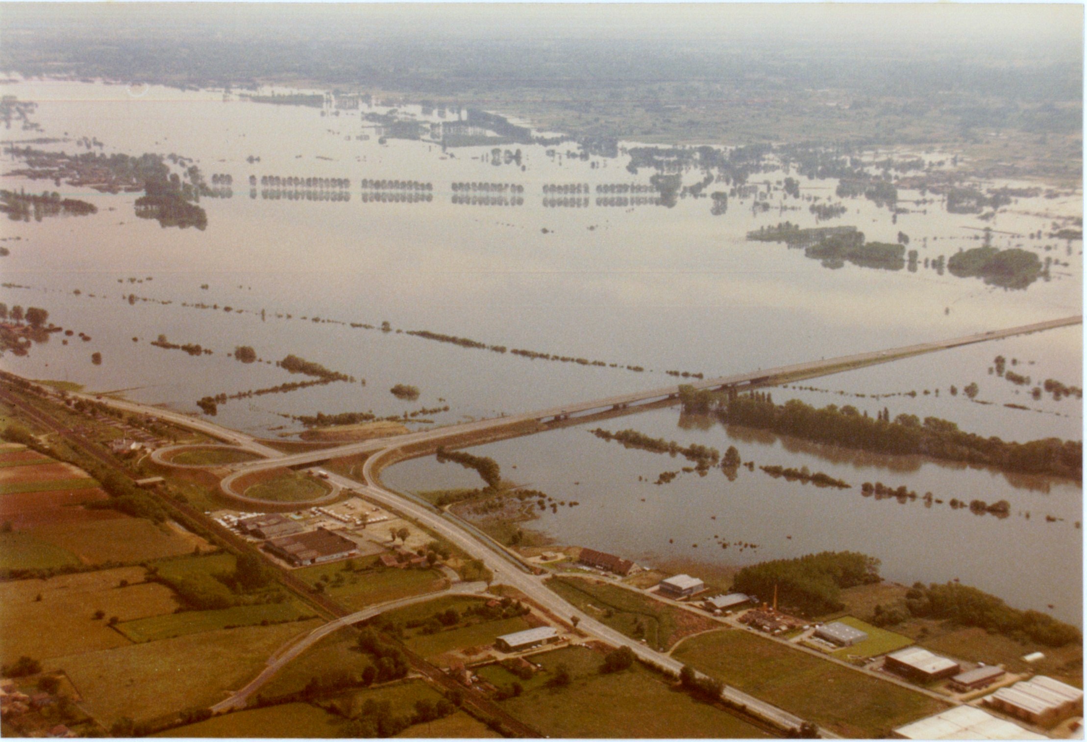 Crue de la Saône en 1983 à Sancé