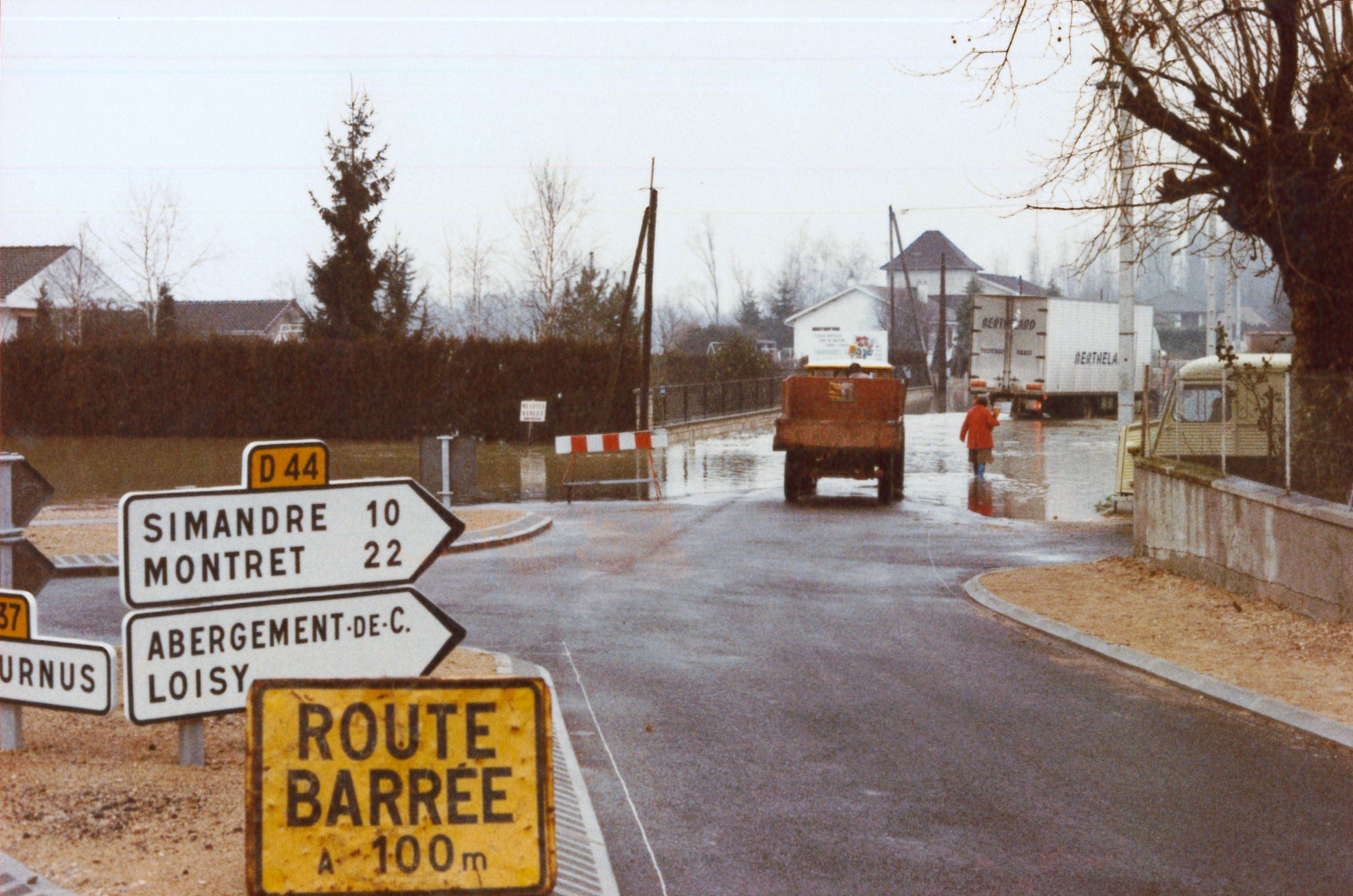 Crue de la Saône en 1981 à Lacrost