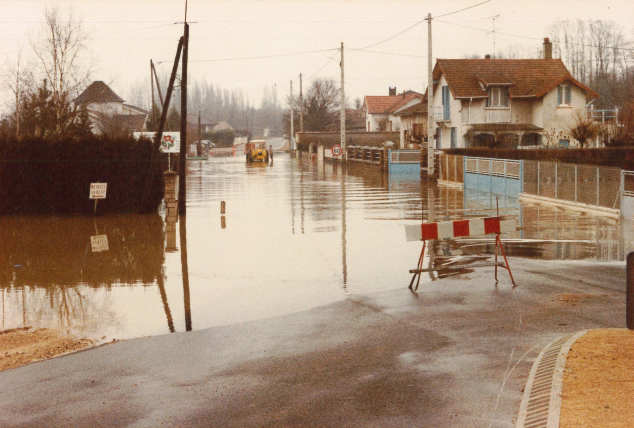 Crue de la Saône en 1981 à Lacrost