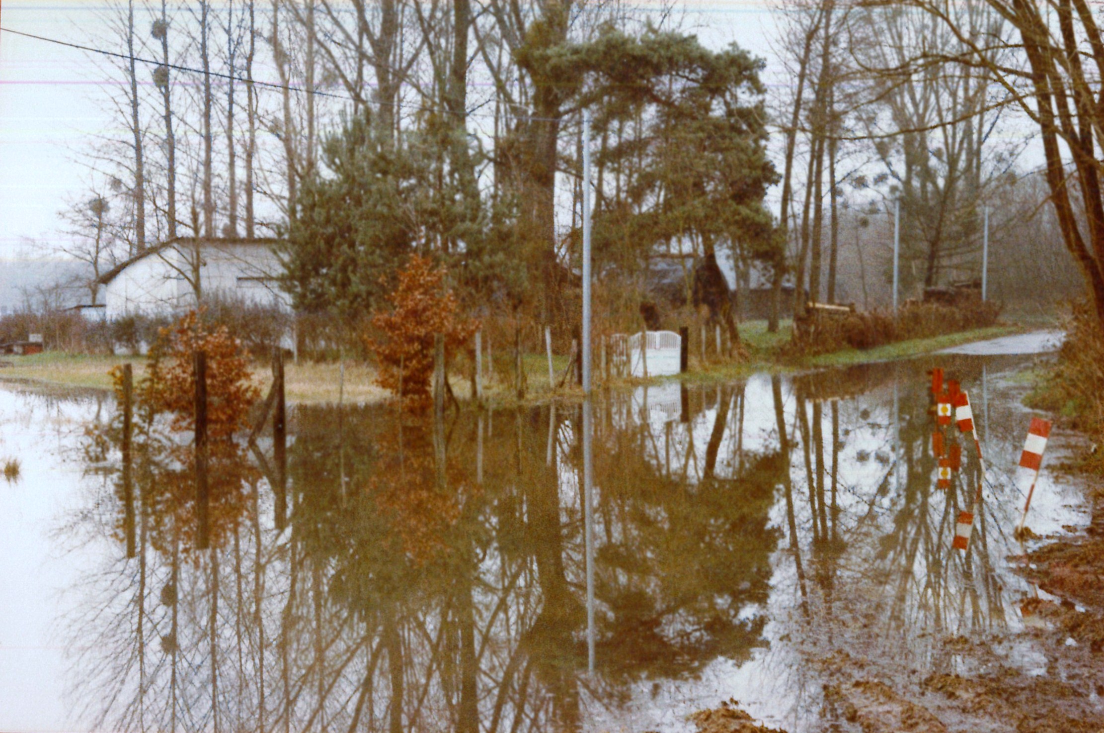 Crue de la Saône en 1981 à La Truchère