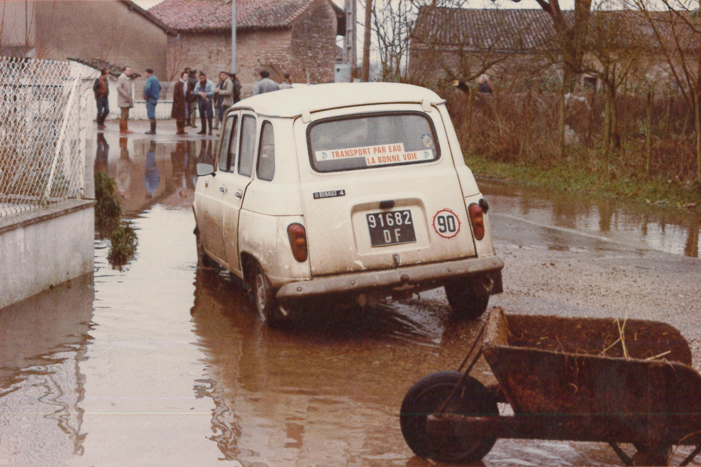 Crue de la Saône en 1981 à La Truchère