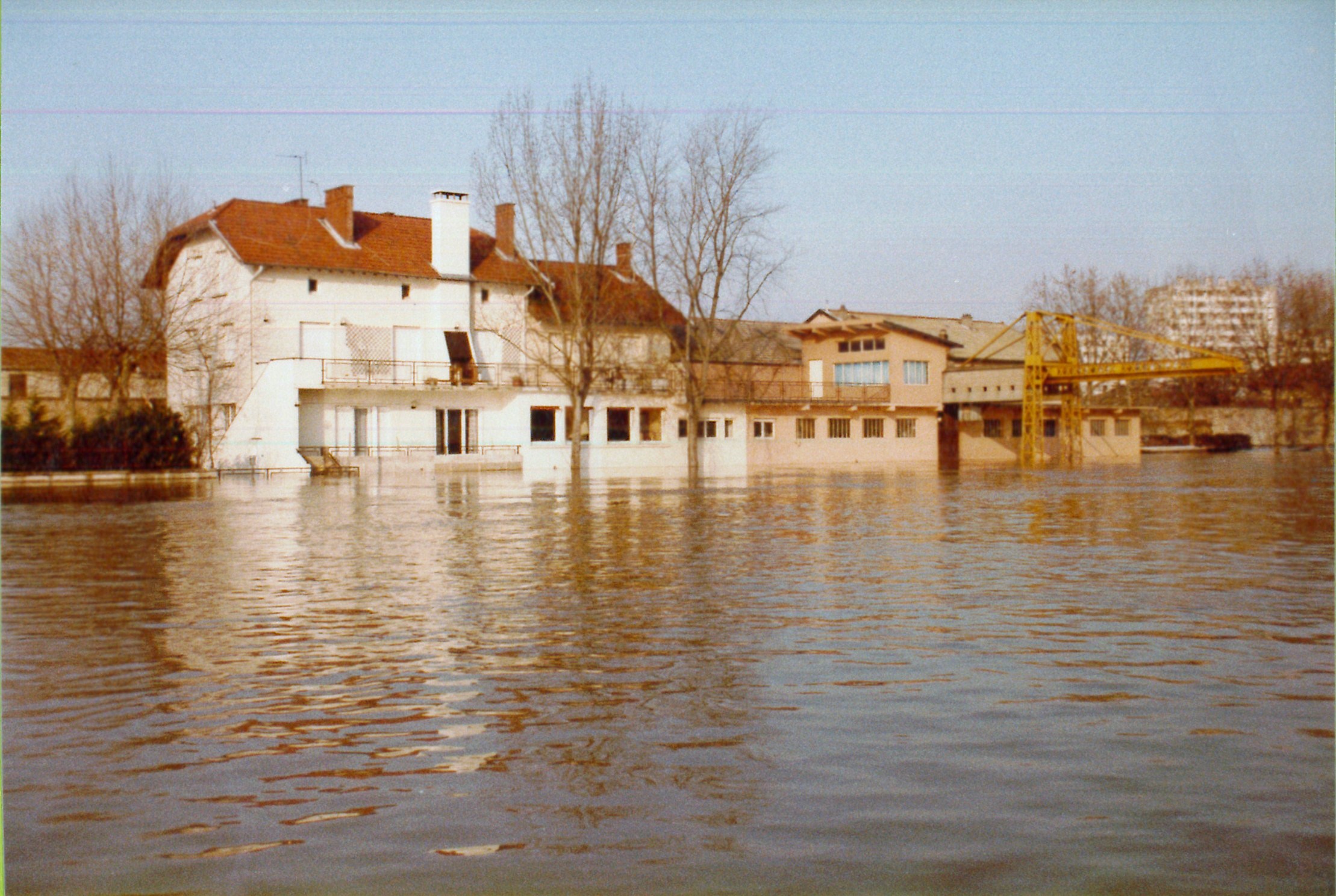 Crue de la Saône en 1982 à Mâcon