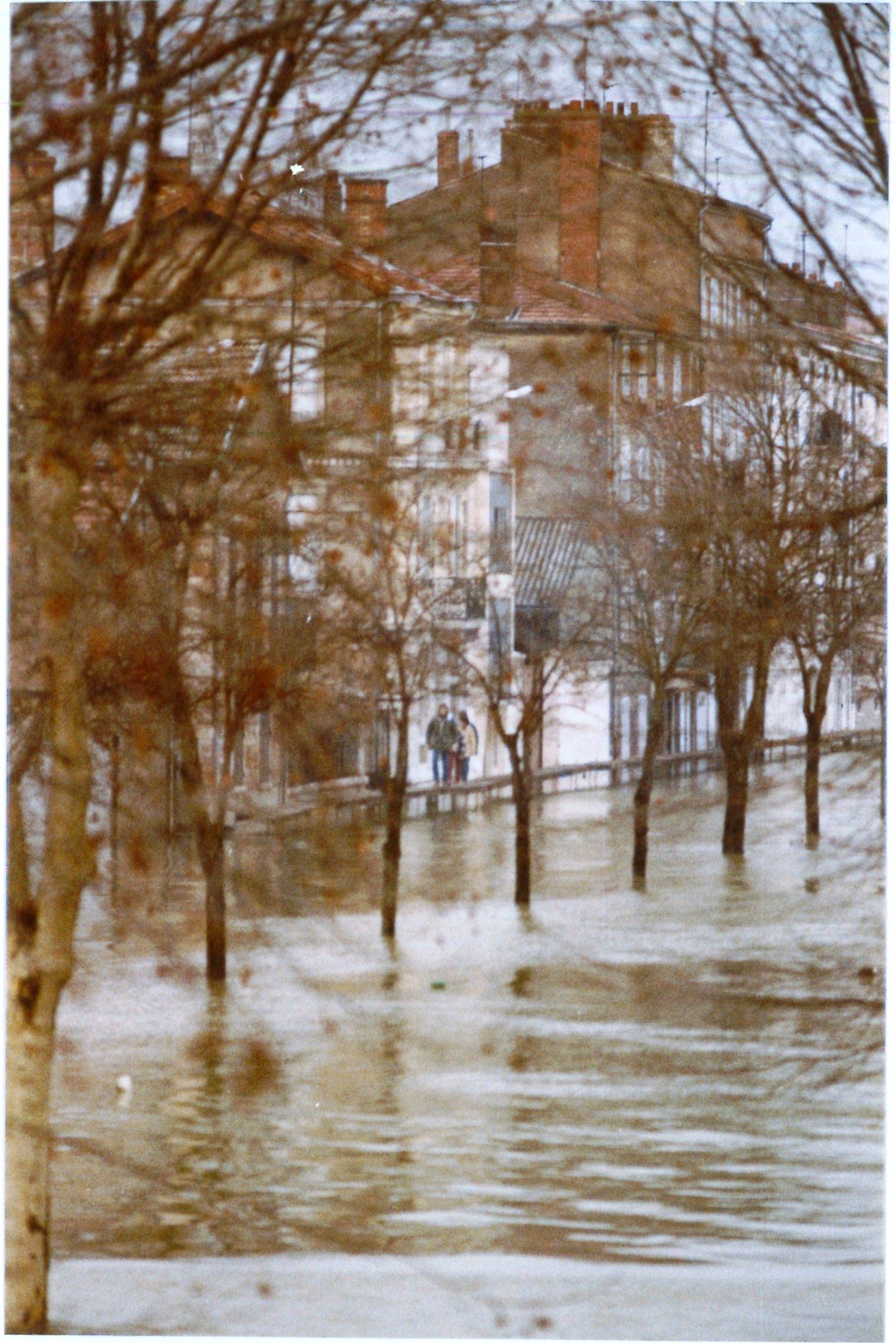 Crue de la Saône en 1981 à Mâcon