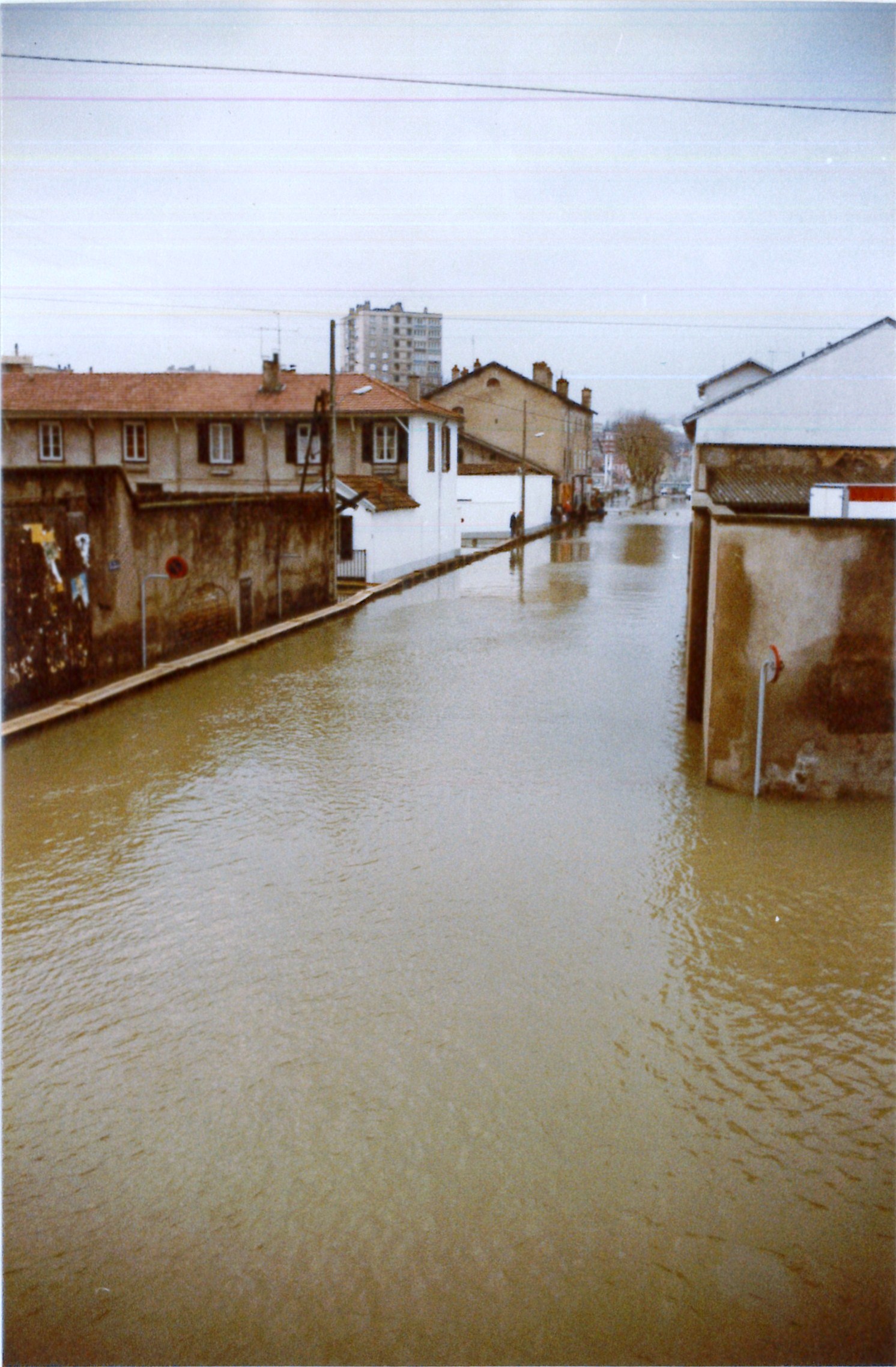 Crue de la Saône en 1981 à Mâcon