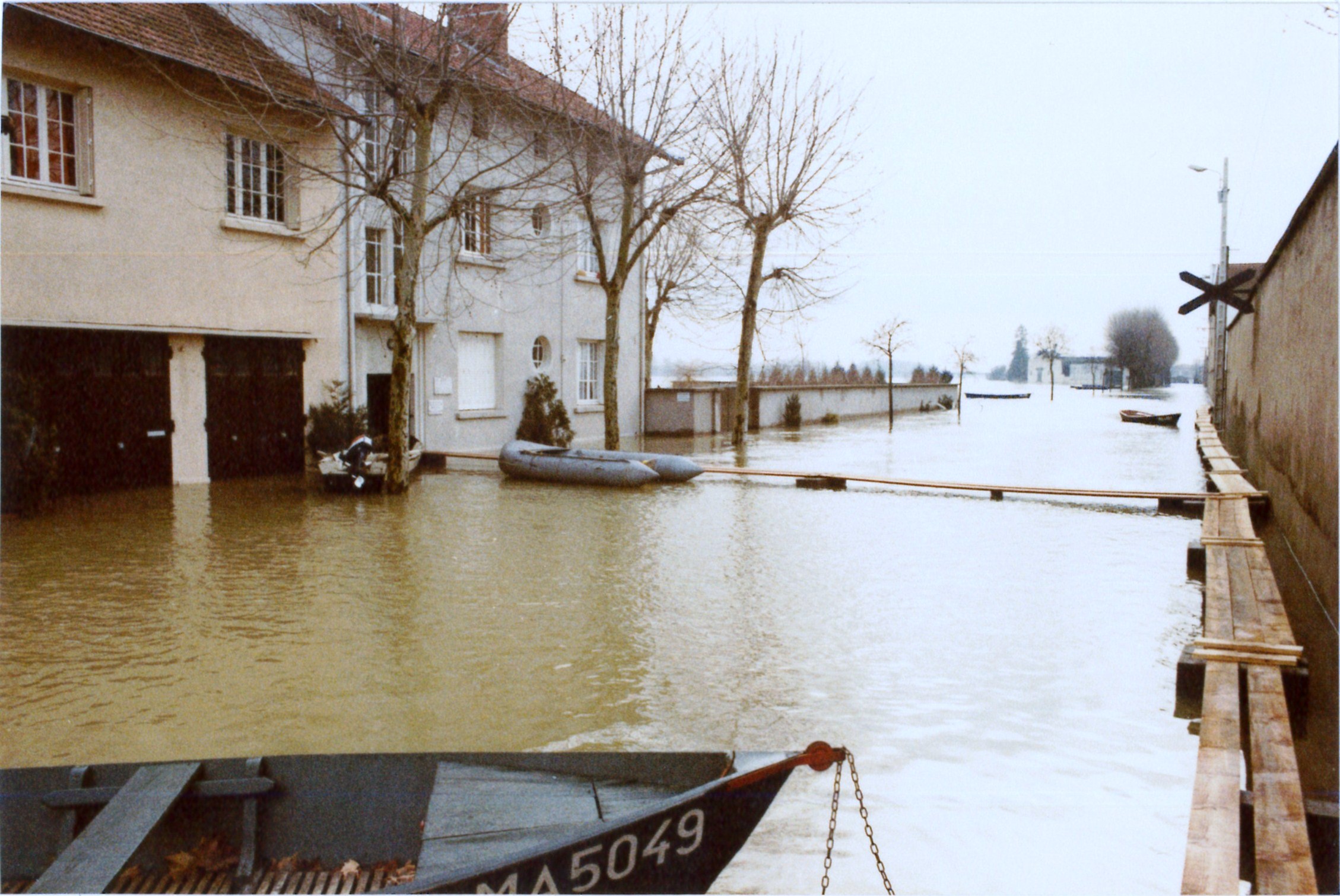 Crue de la Saône en 1981 à Mâcon