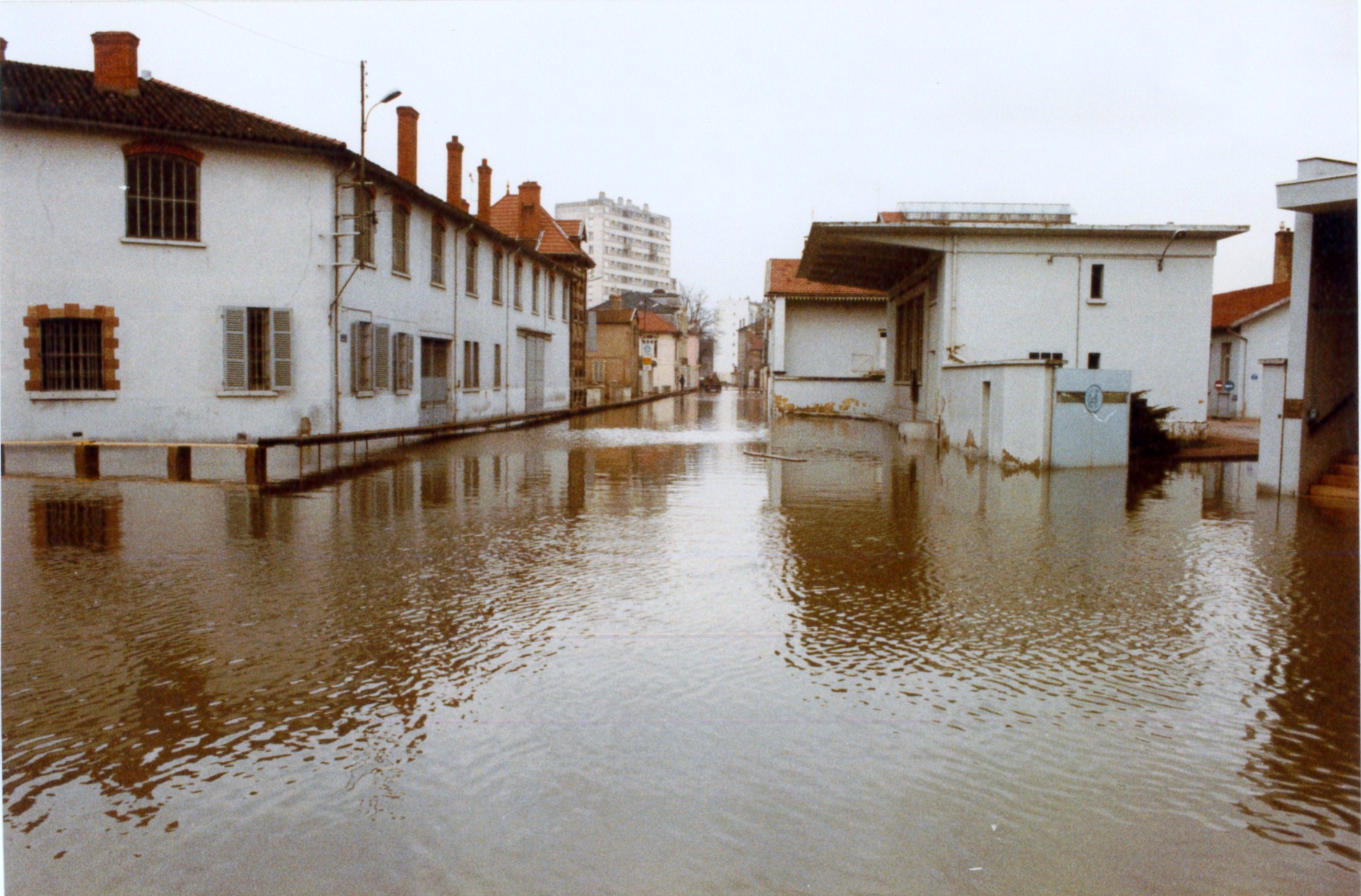 Crue de la Saône en 1981 à Mâcon