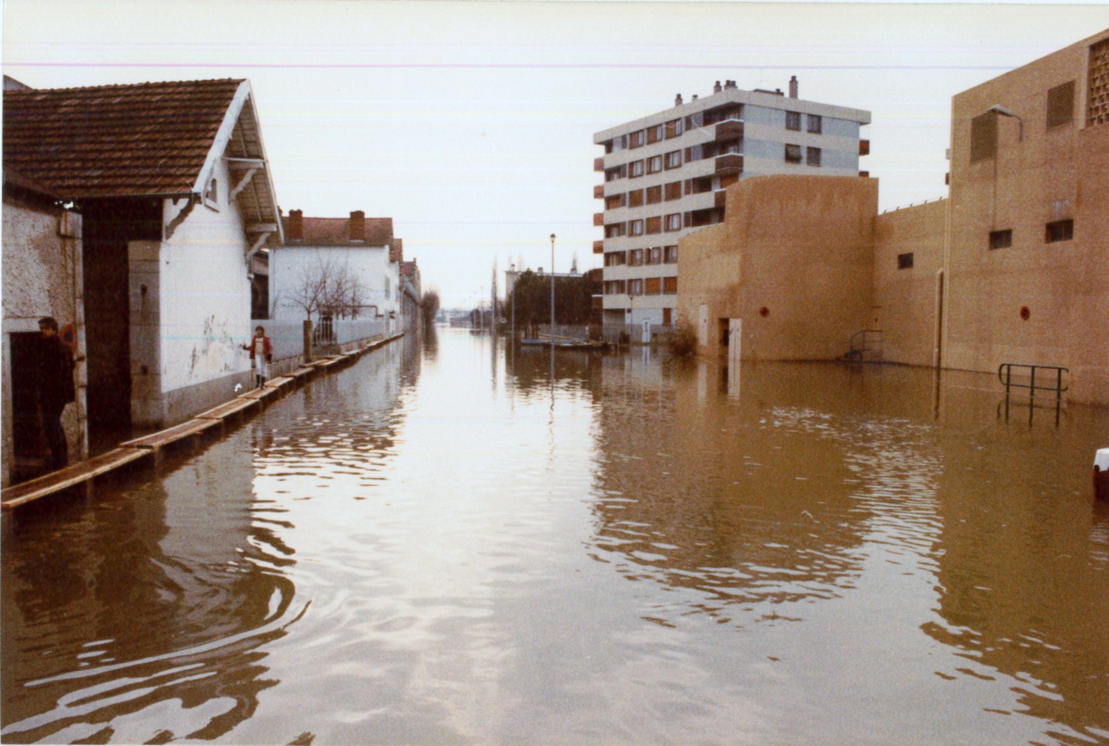 Crue de la Saône en 1981 à Mâcon