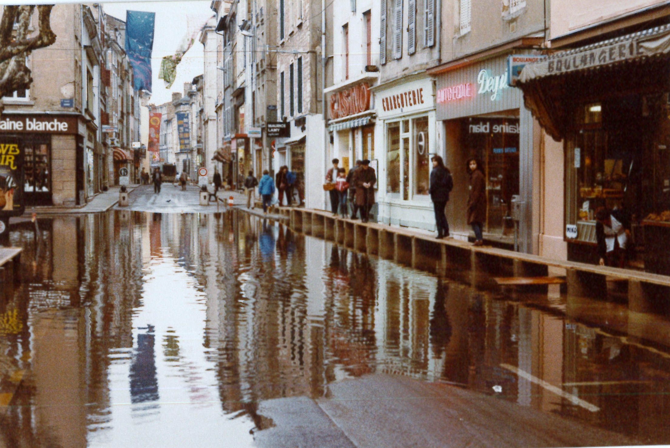 Crue de la Saône en 1981 à Mâcon