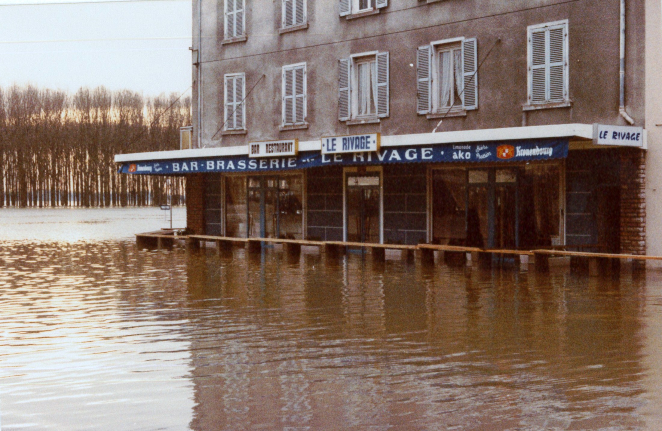 Crue de la Saône en 1981 à Mâcon