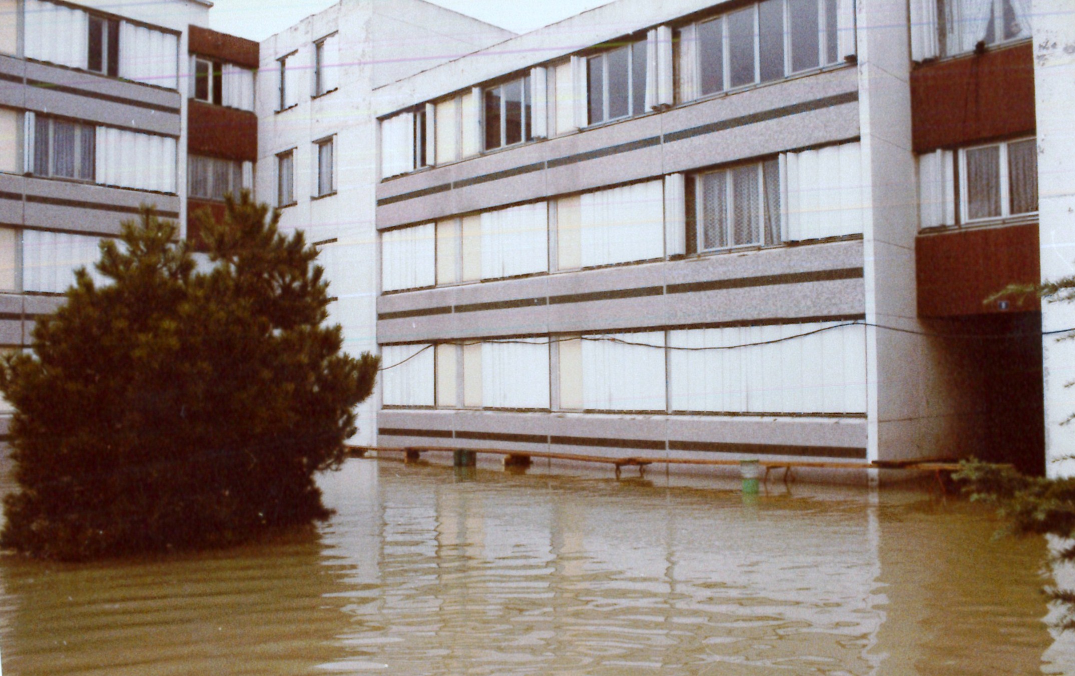 Crue de la Saône en 1981 à St Laurent-sur-Saône