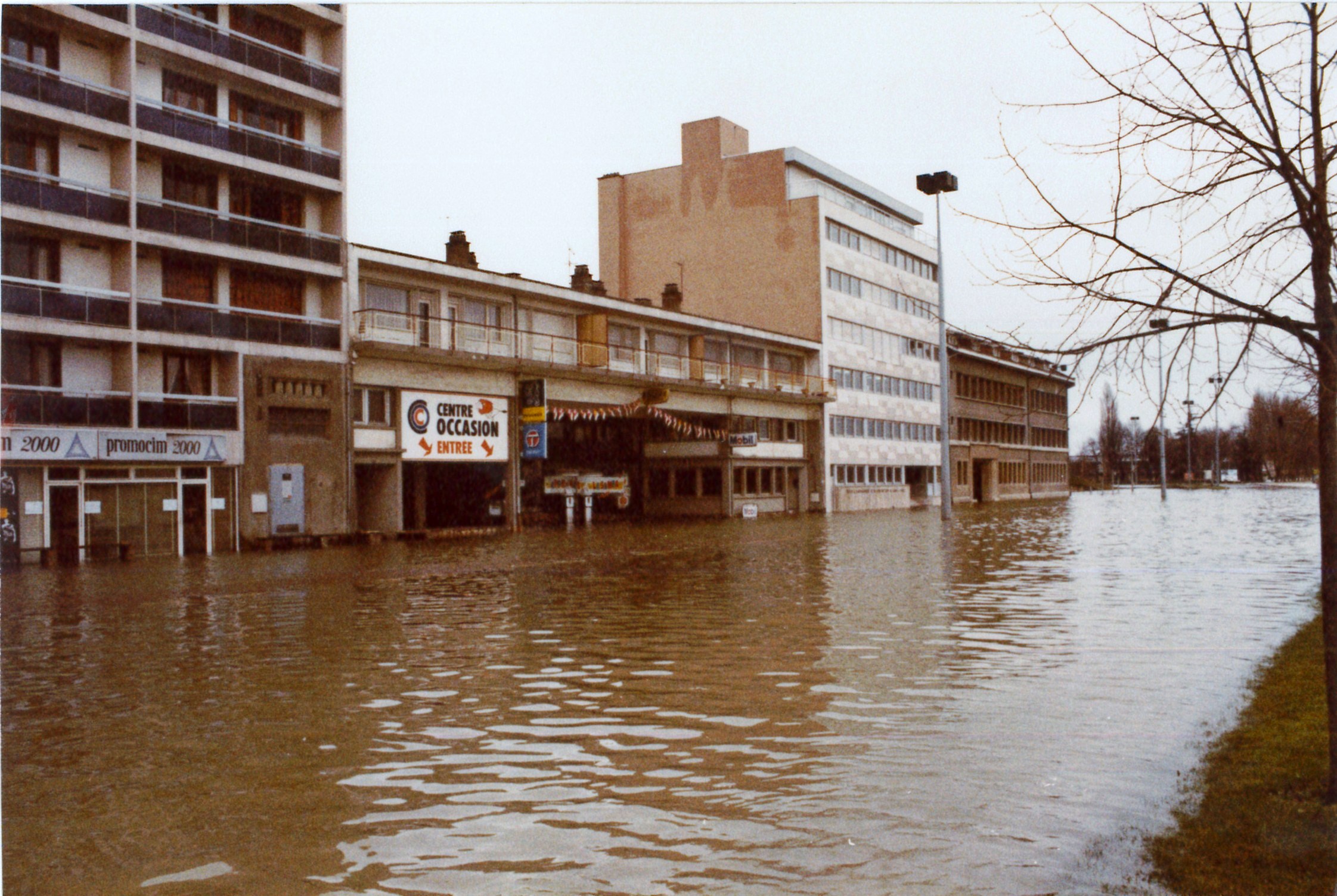 Crue de la Saône en 1981 à Mâcon