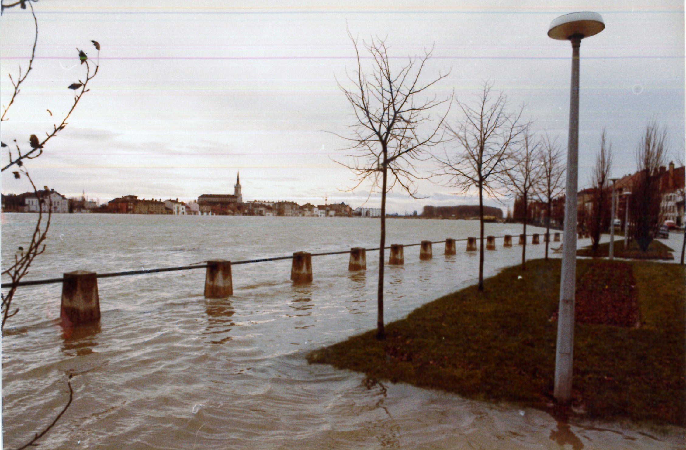 Crue de la Saône en 1981 à Mâcon