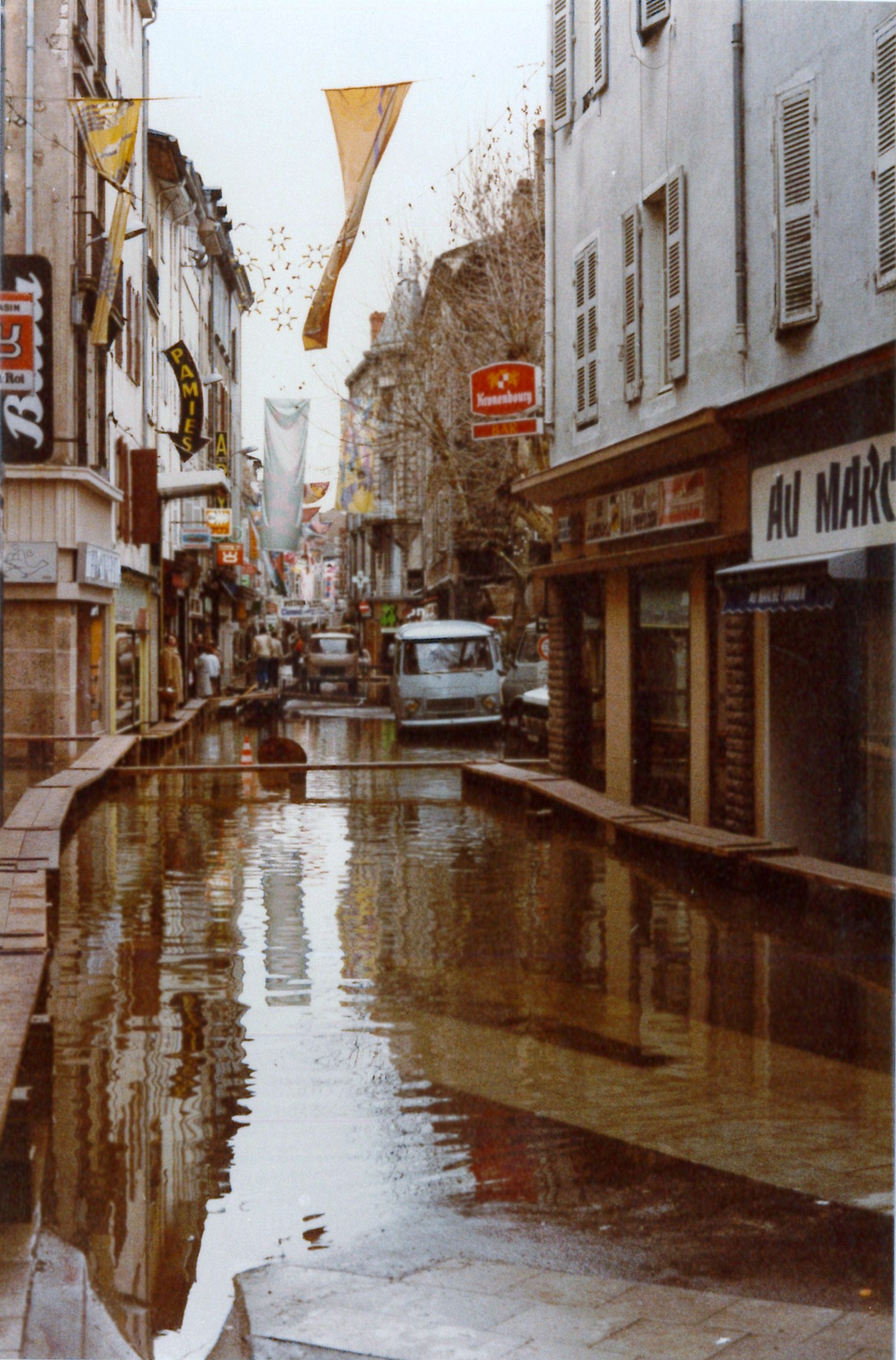 Crue de la Saône en 1981 à Mâcon