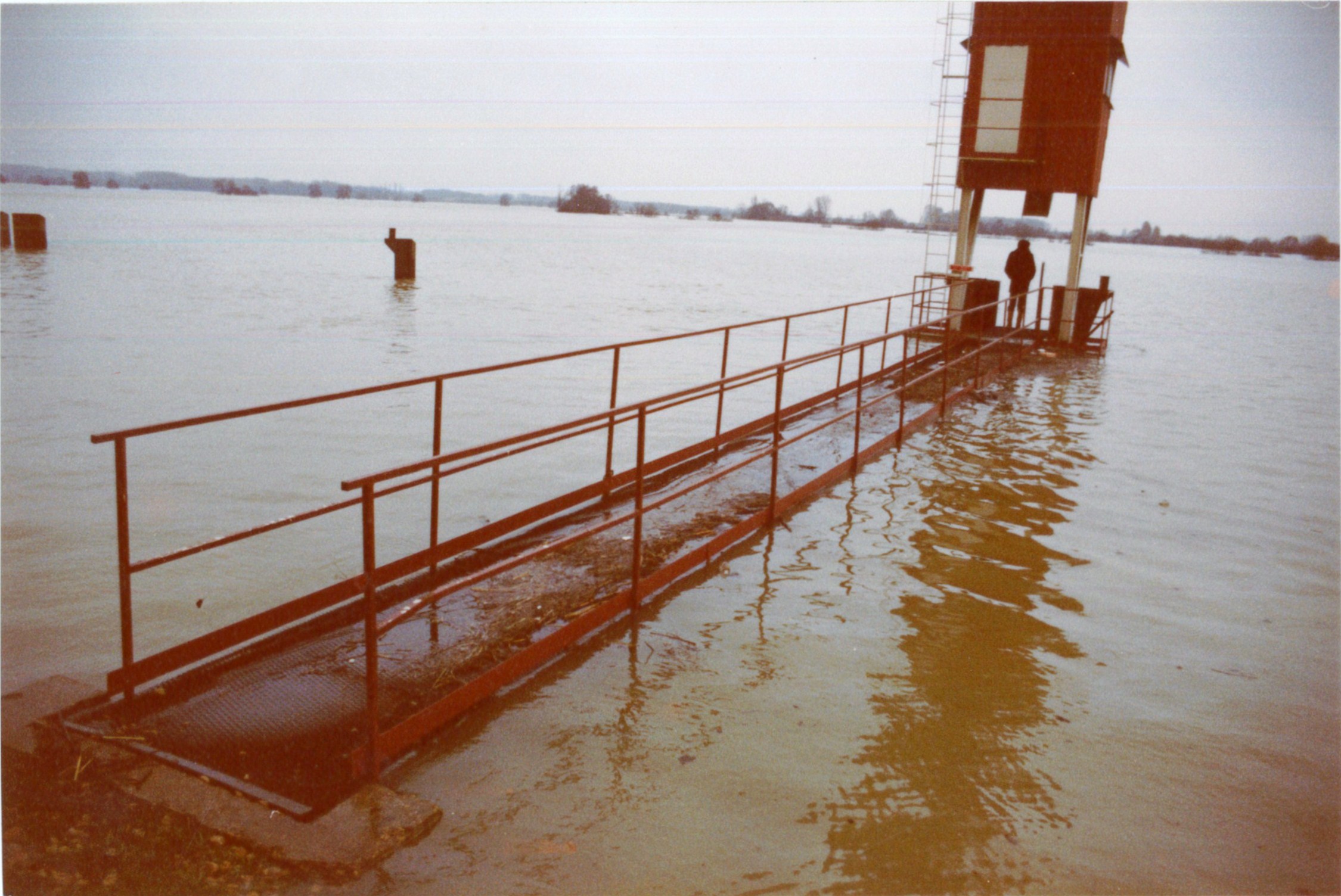 Crue de la Saône en 1981 à Mâcon