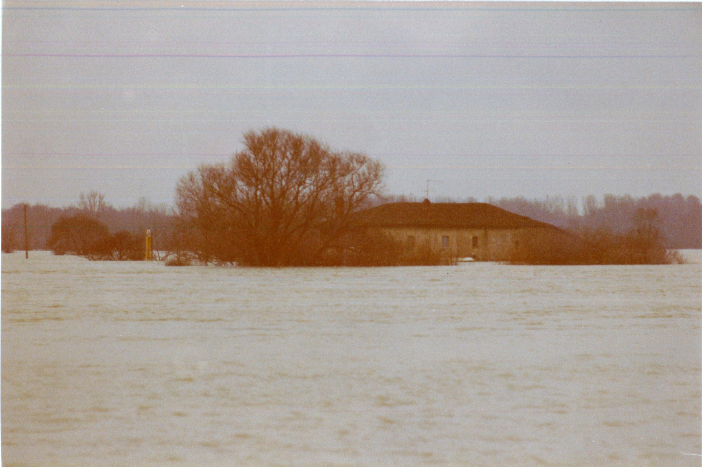 Crue de la Saône en 1981 à Grièges