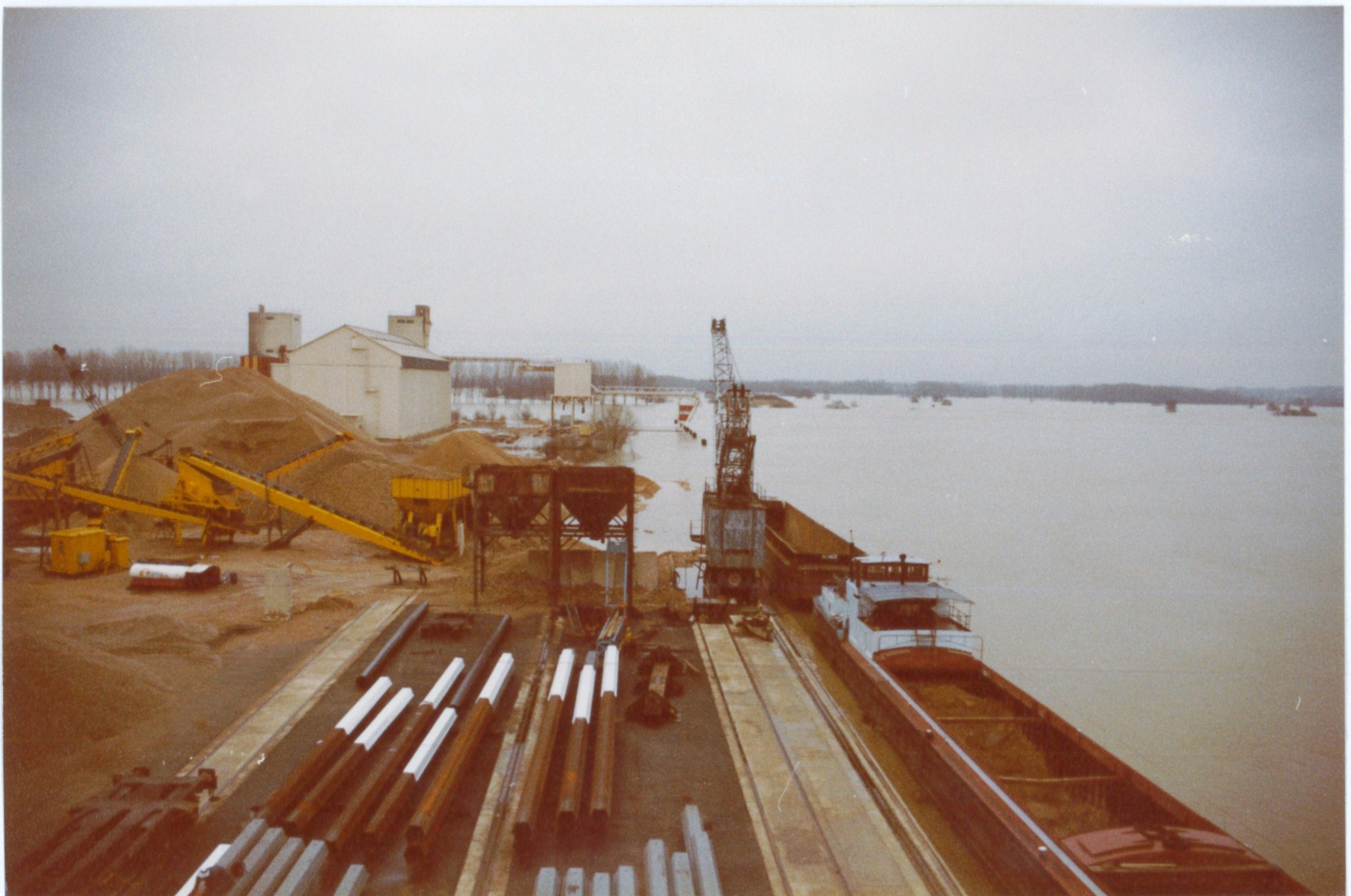 Crue de la Saône en 1981 à Mâcon