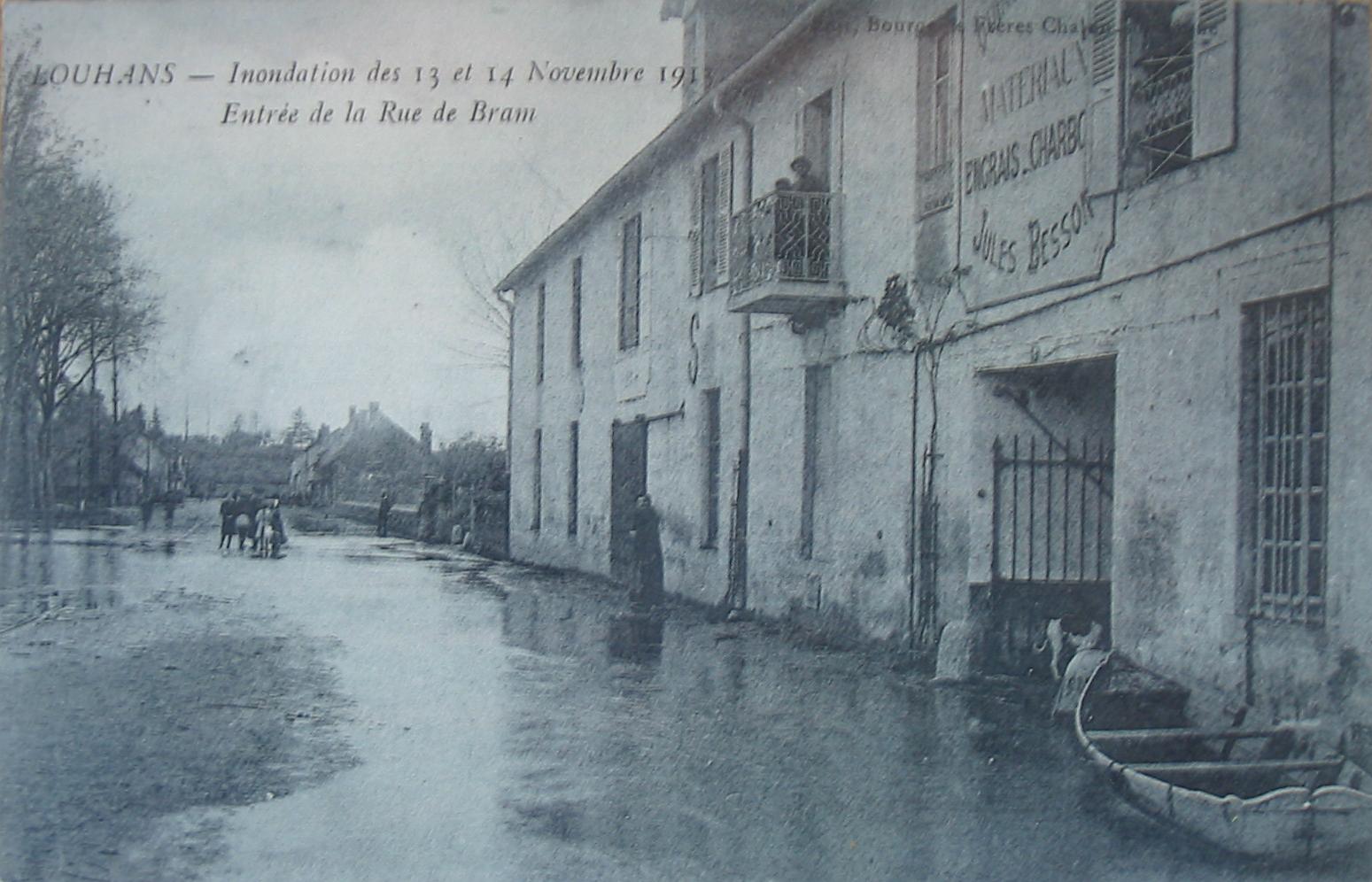 Crue de la Seille en 1913 à Louhans