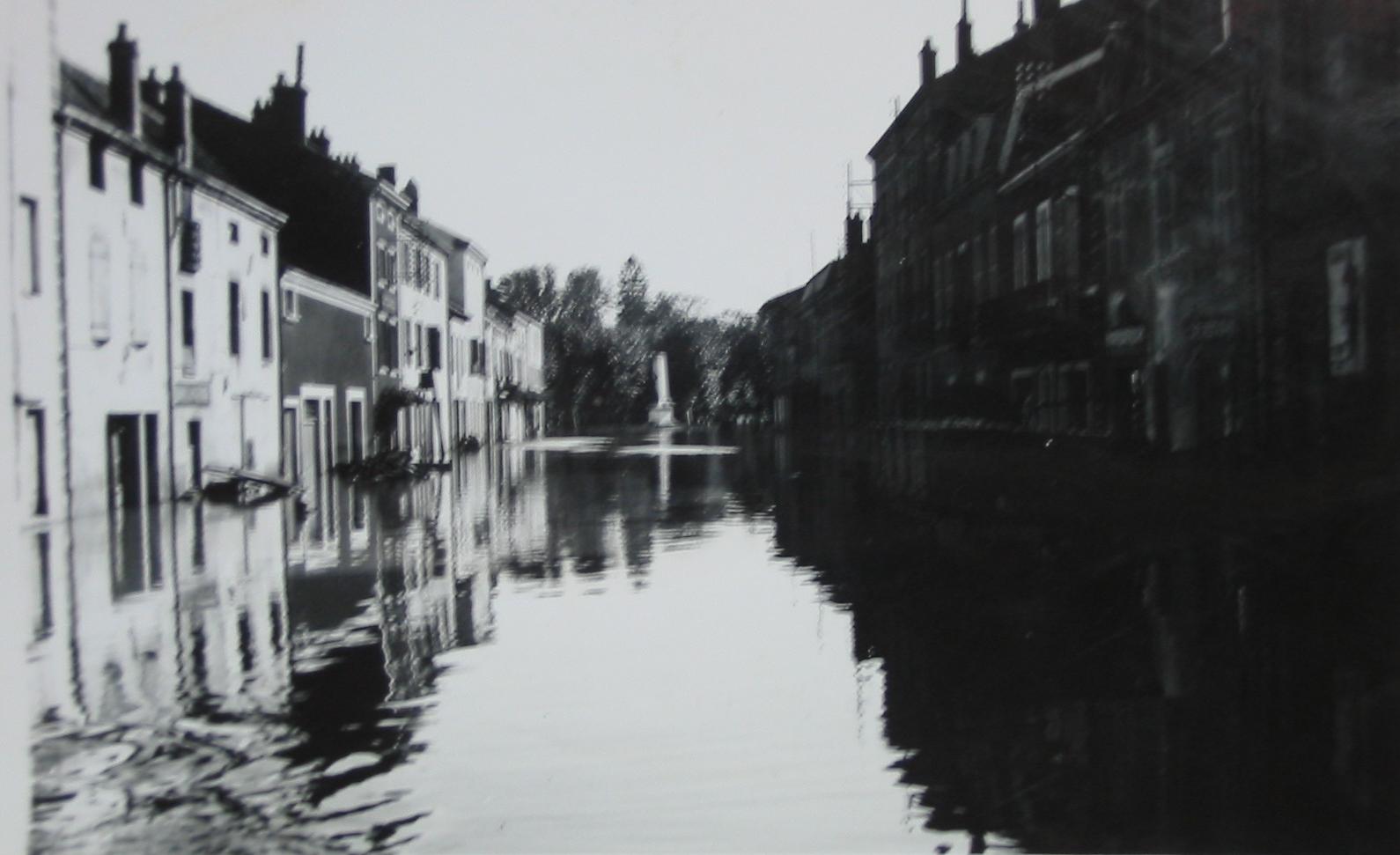 Crue de la Seille en 1935 à Louhans