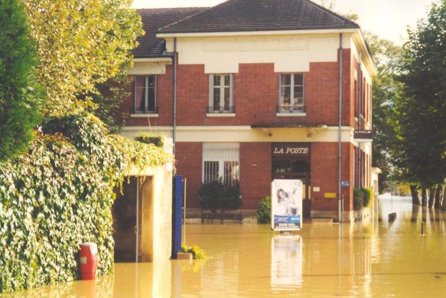 Crue de la Seille en octobre 1999 à Louhans