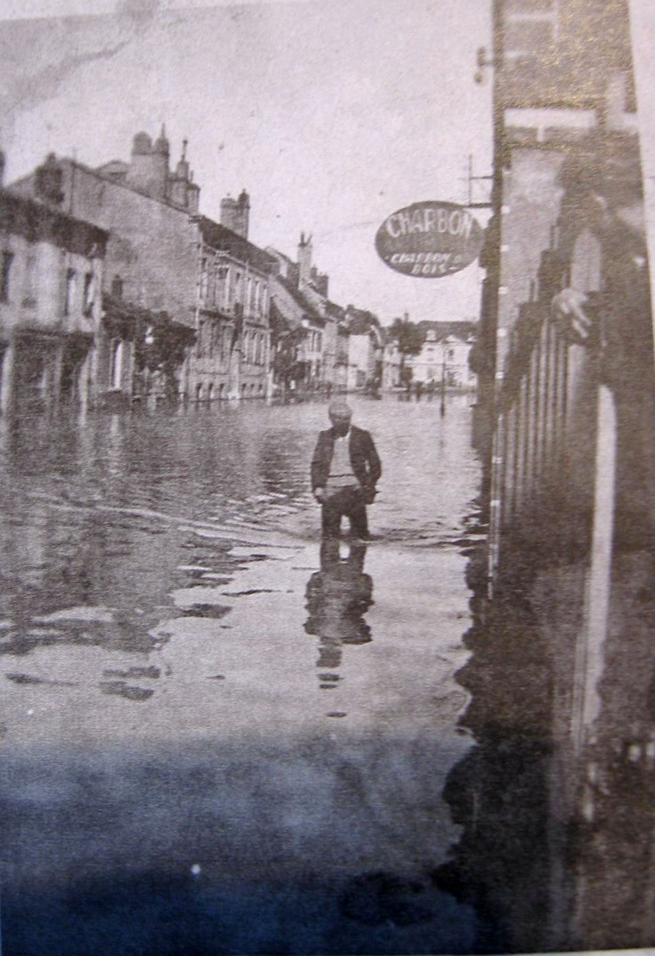 Crue de la Seille en 1935 à Louhans