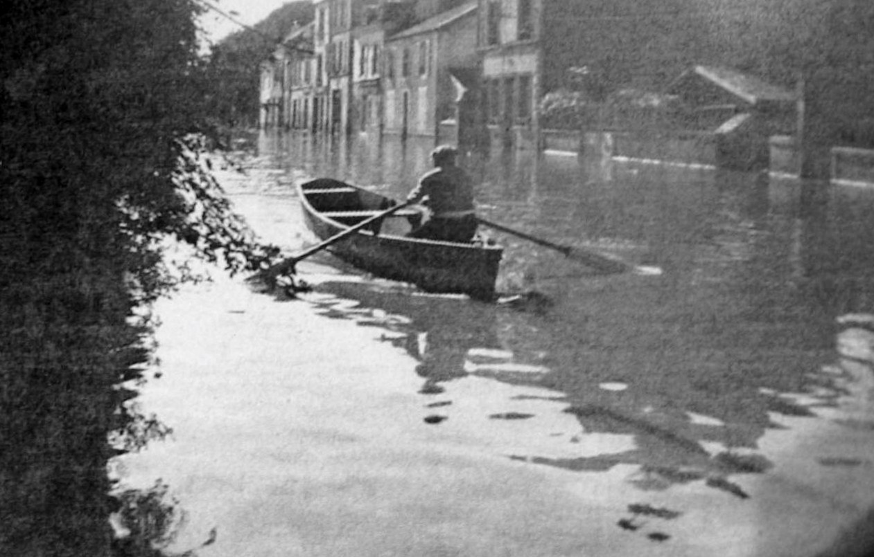 Crue de la Seille en 1935 à Louhans