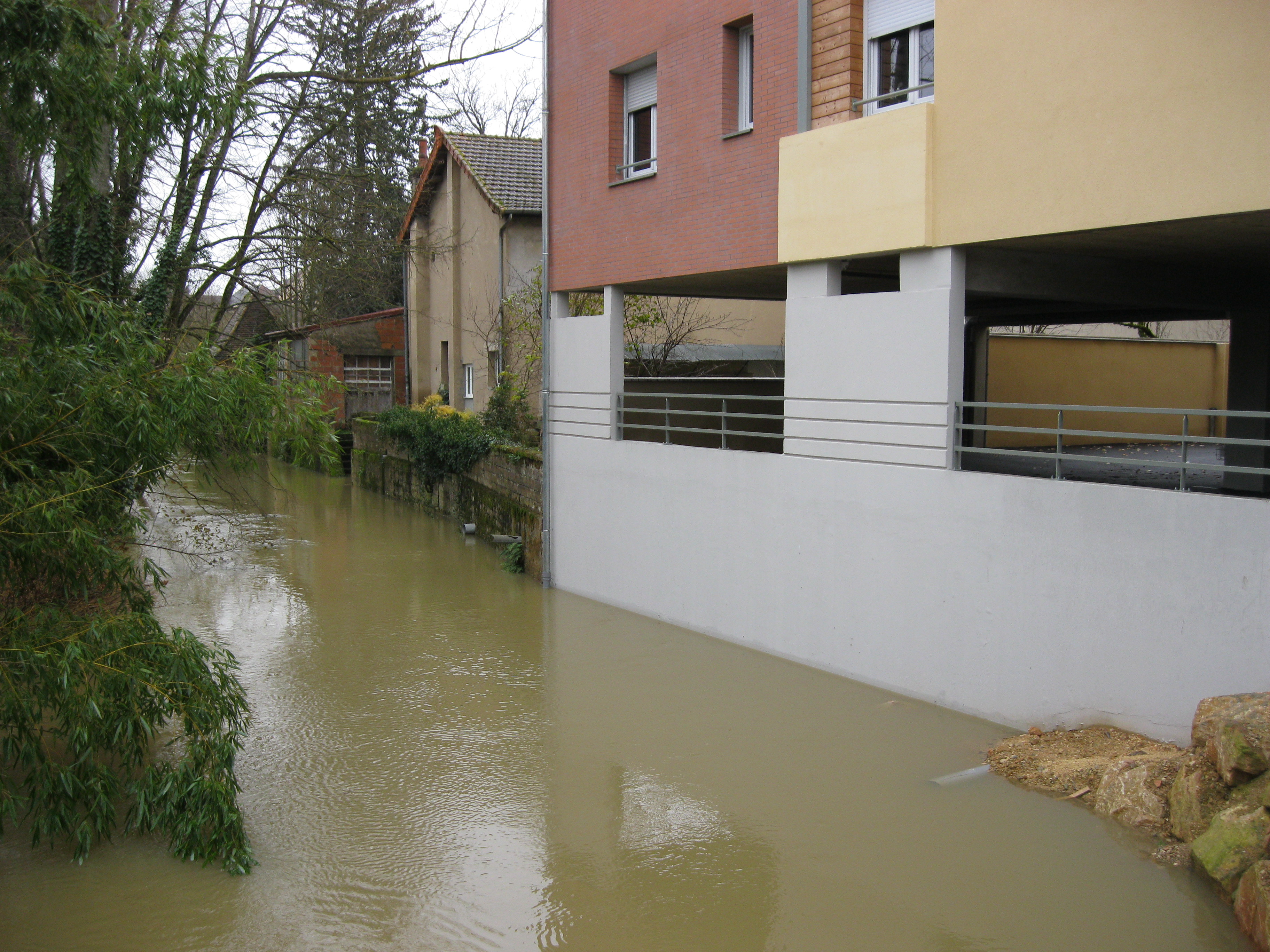 Crue de la Seille en 2012 à Louhans