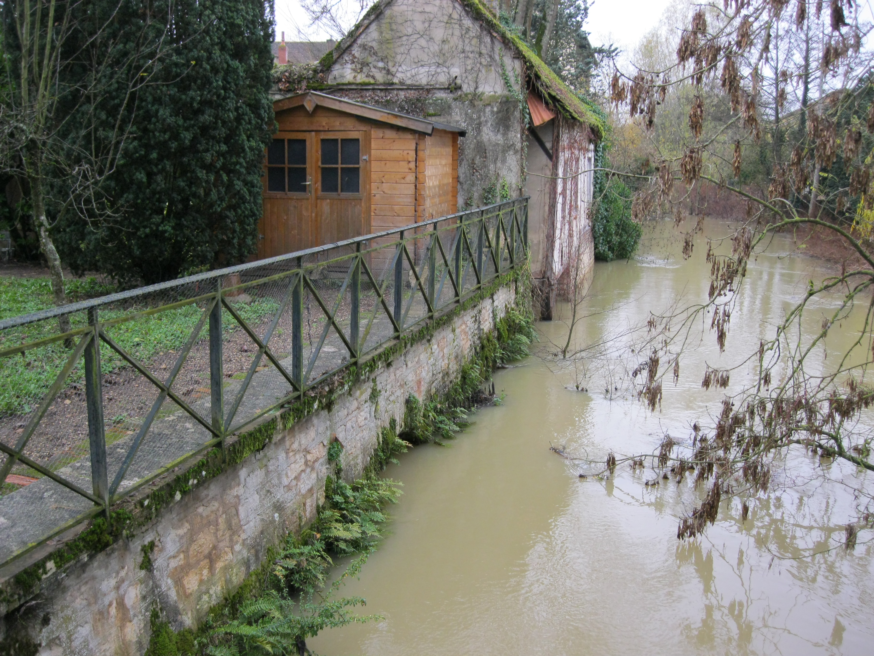 Crue de la Seille en 2012 à Louhans