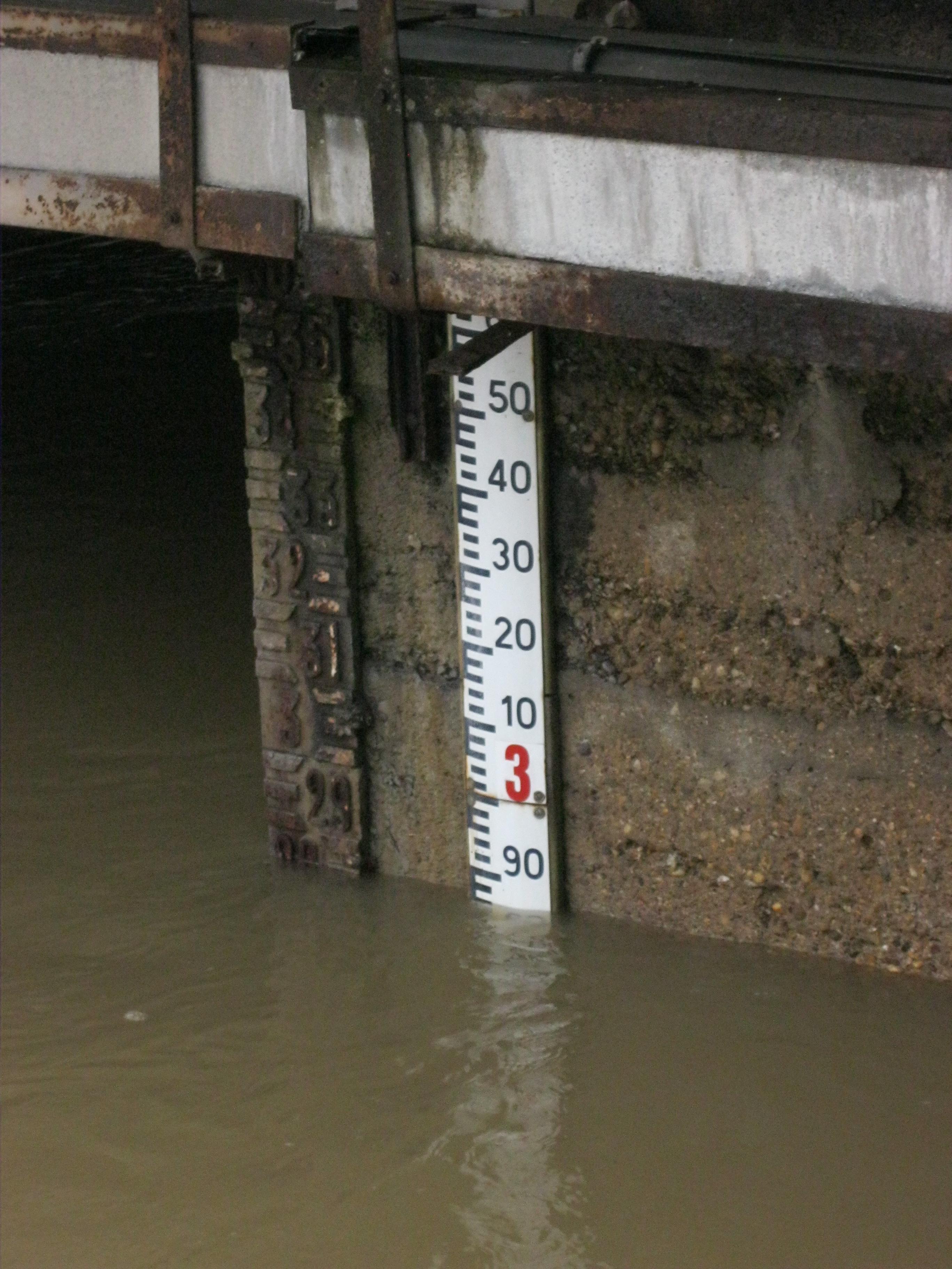 Crue de la Seille en 2012 à Louhans