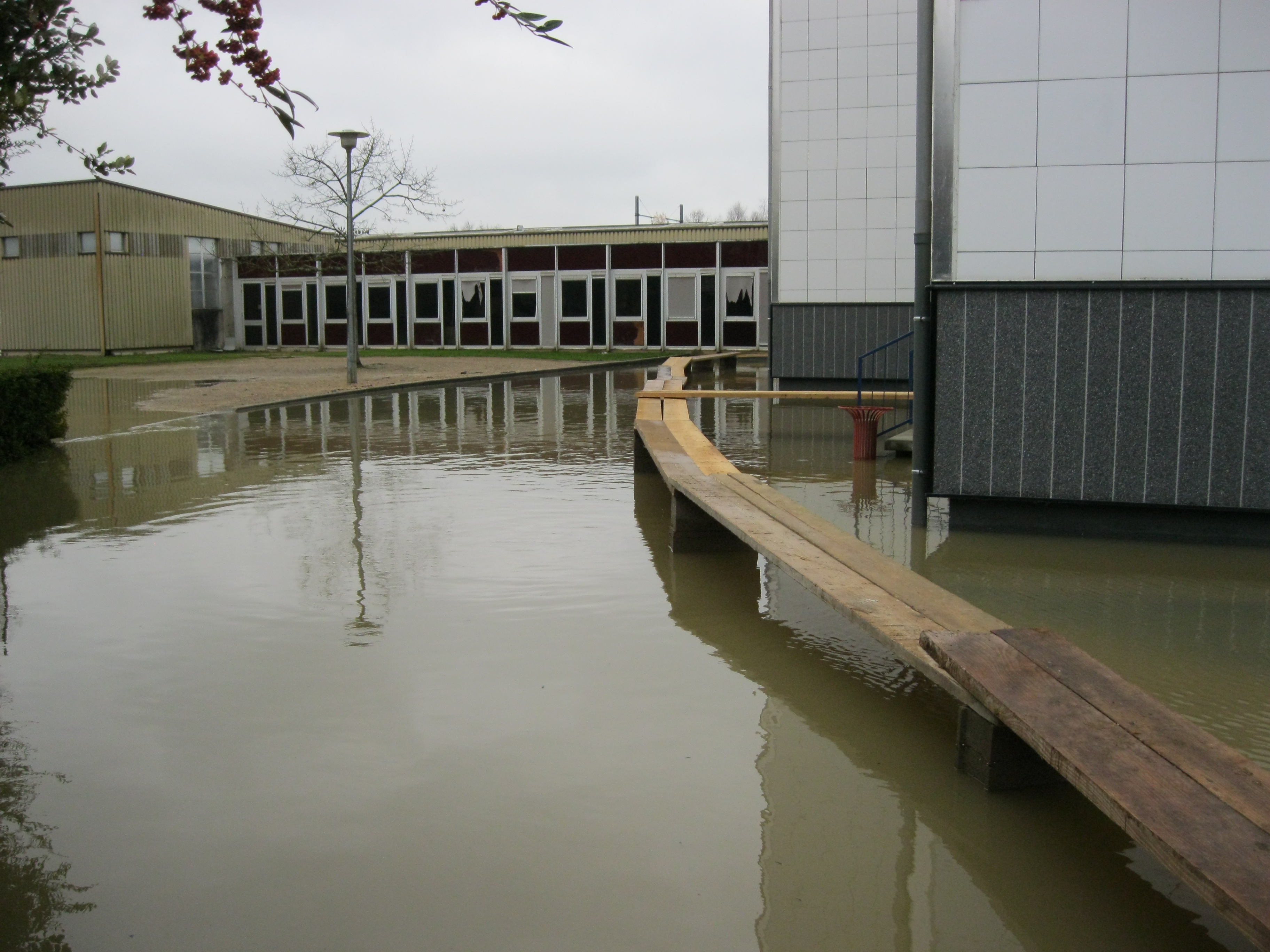 Crue de la Seille en 2012 à Louhans