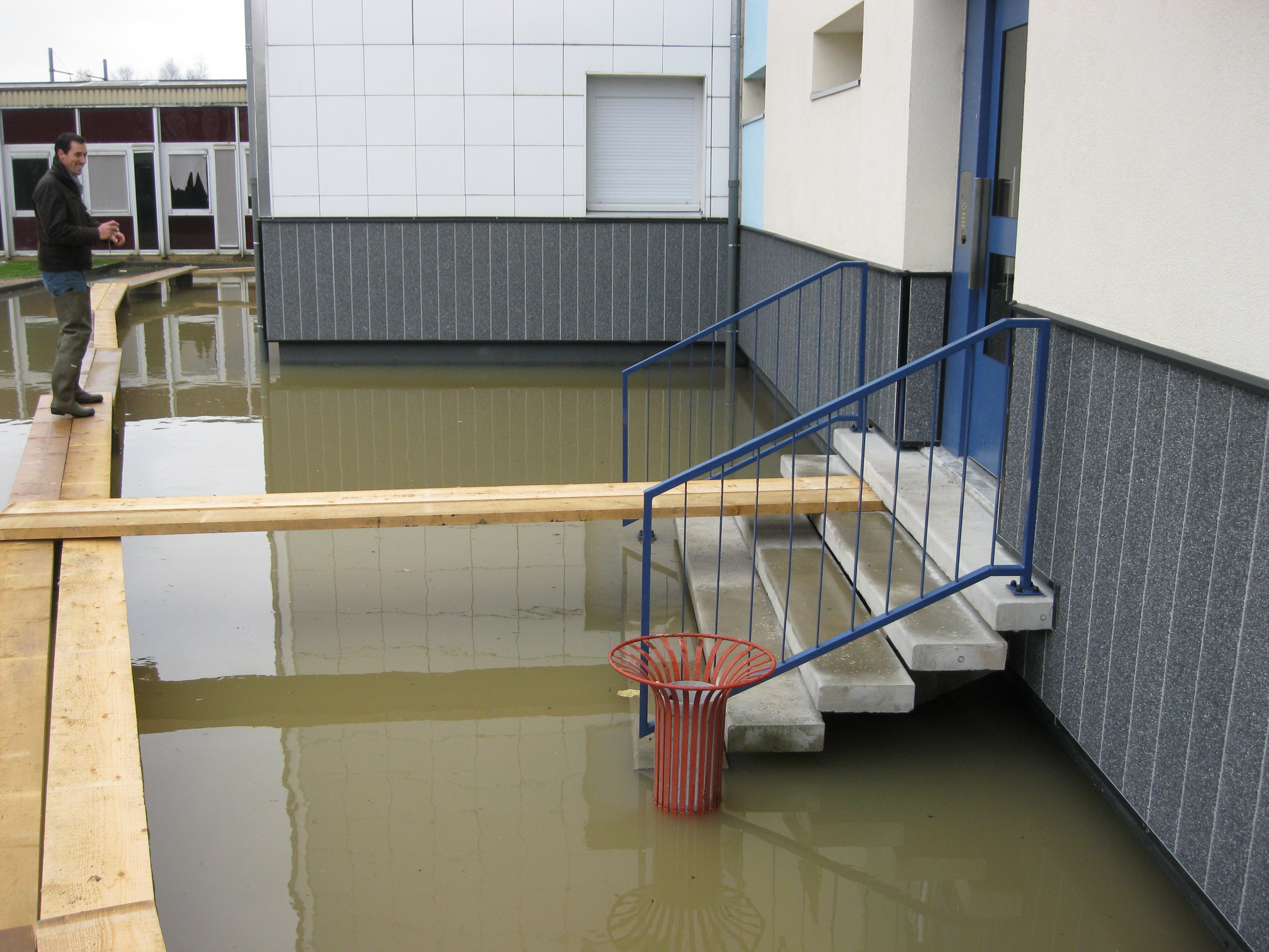 Crue de la Seille en 2012 à Louhans