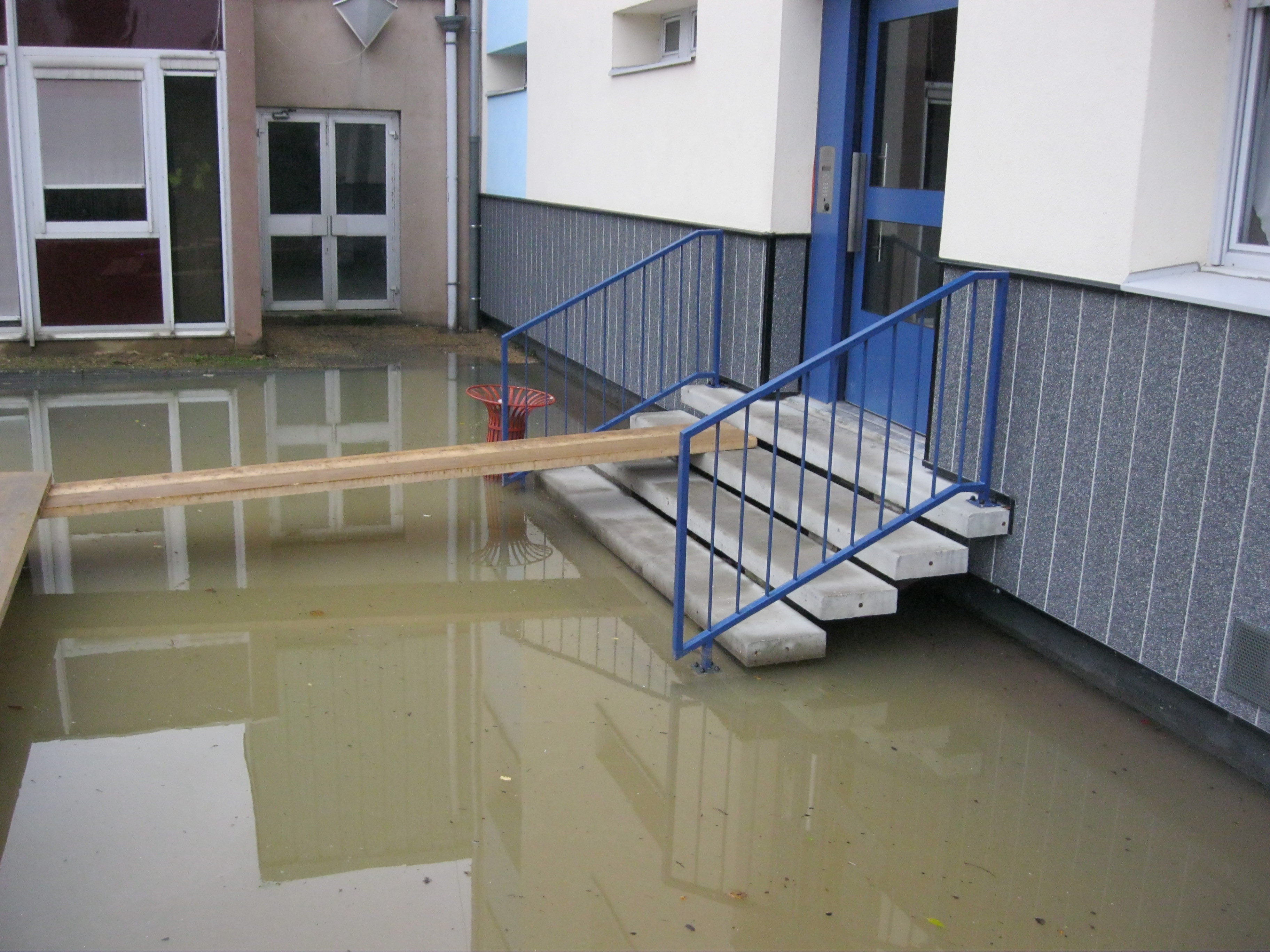 Crue de la Seille en 2012 à Louhans