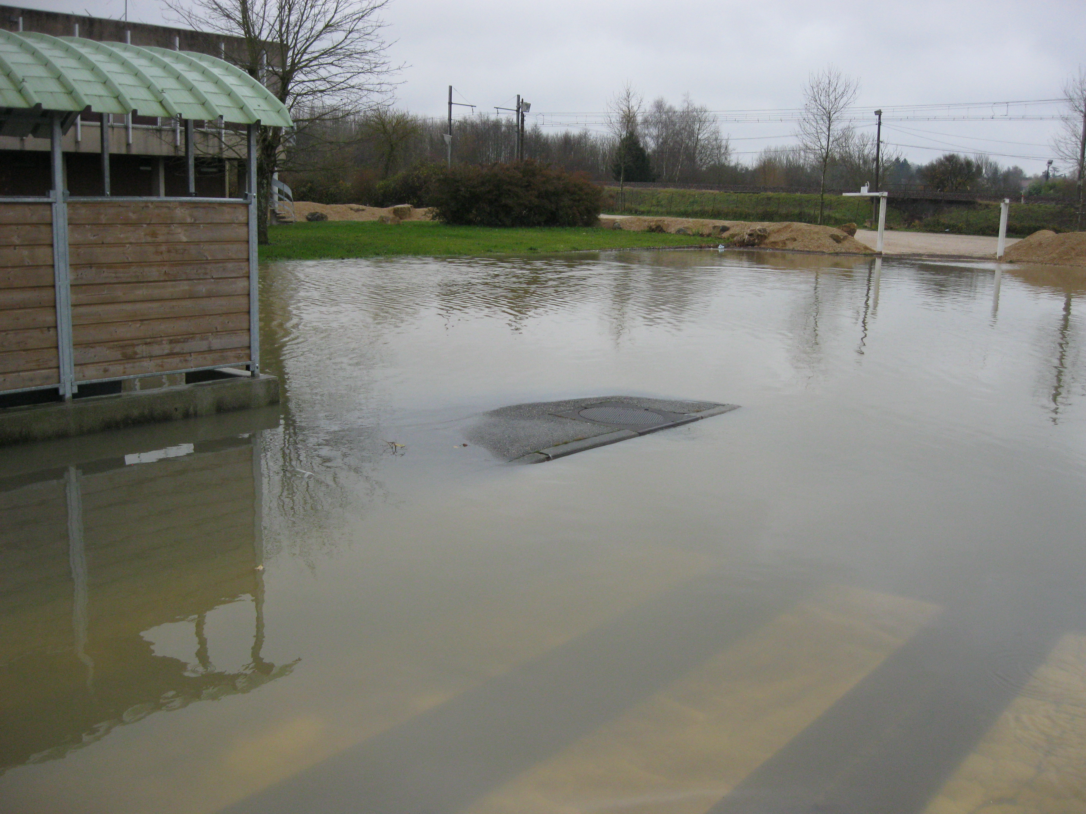 Crue de la Seille en 2012 à Louhans