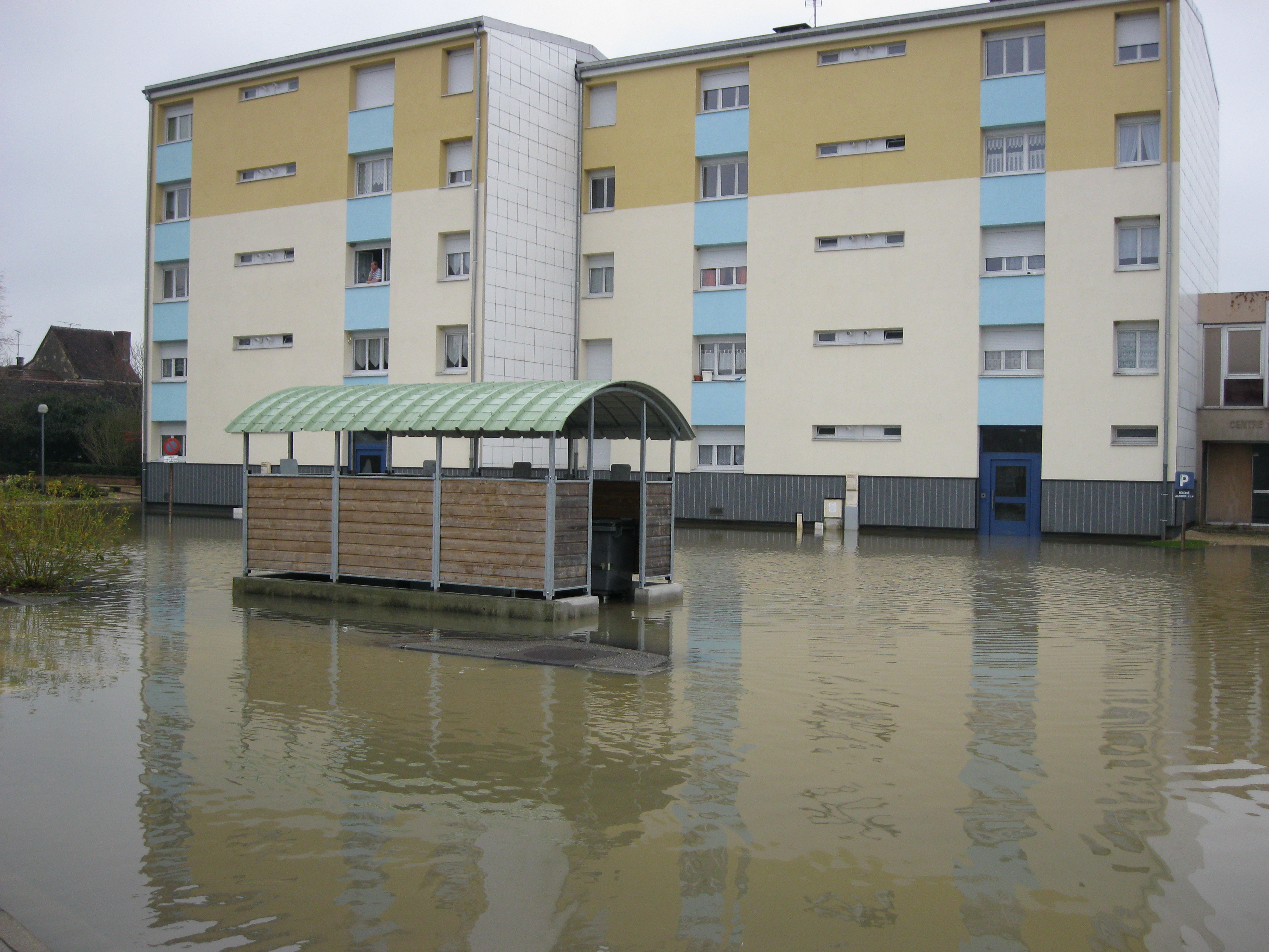 Crue de la Seille en 2012 à Louhans